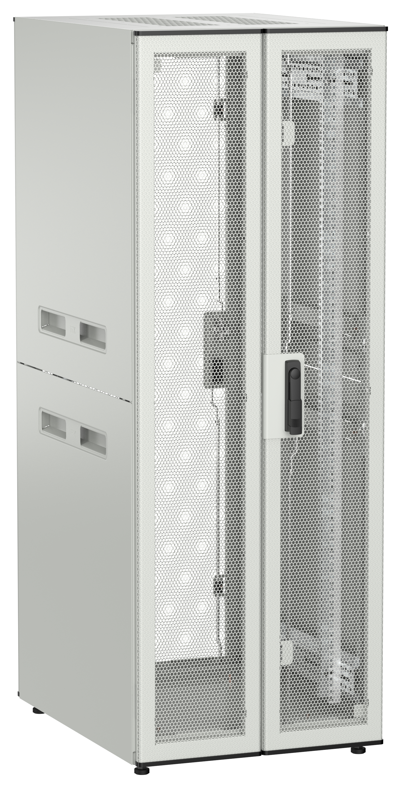 ITK UNITBOX N Шкаф сетевой 19" напольный 33U 600х800мм двери перфорированная металлическая двустворчатая перфорированная серый