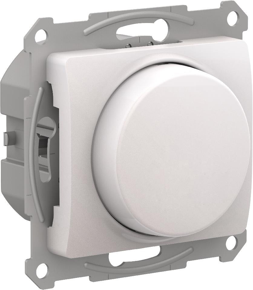 GLOSSA СВЕТОРЕГУЛЯТОР (диммер) повор-нажим, LED, RC, 400Вт, мех., ПЕРЛАМУТР