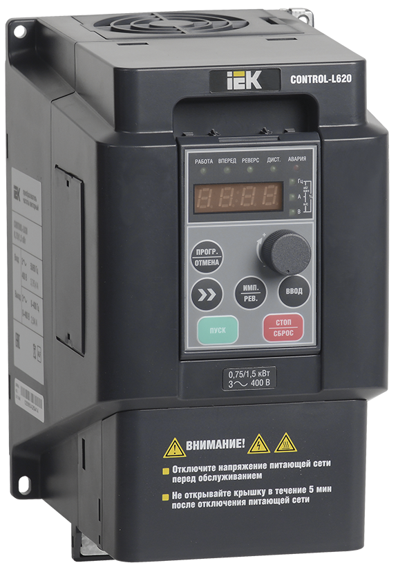 Преобразователь частоты CONTROL-L620 380В 3Ф 0,75-1,5кВт IEK