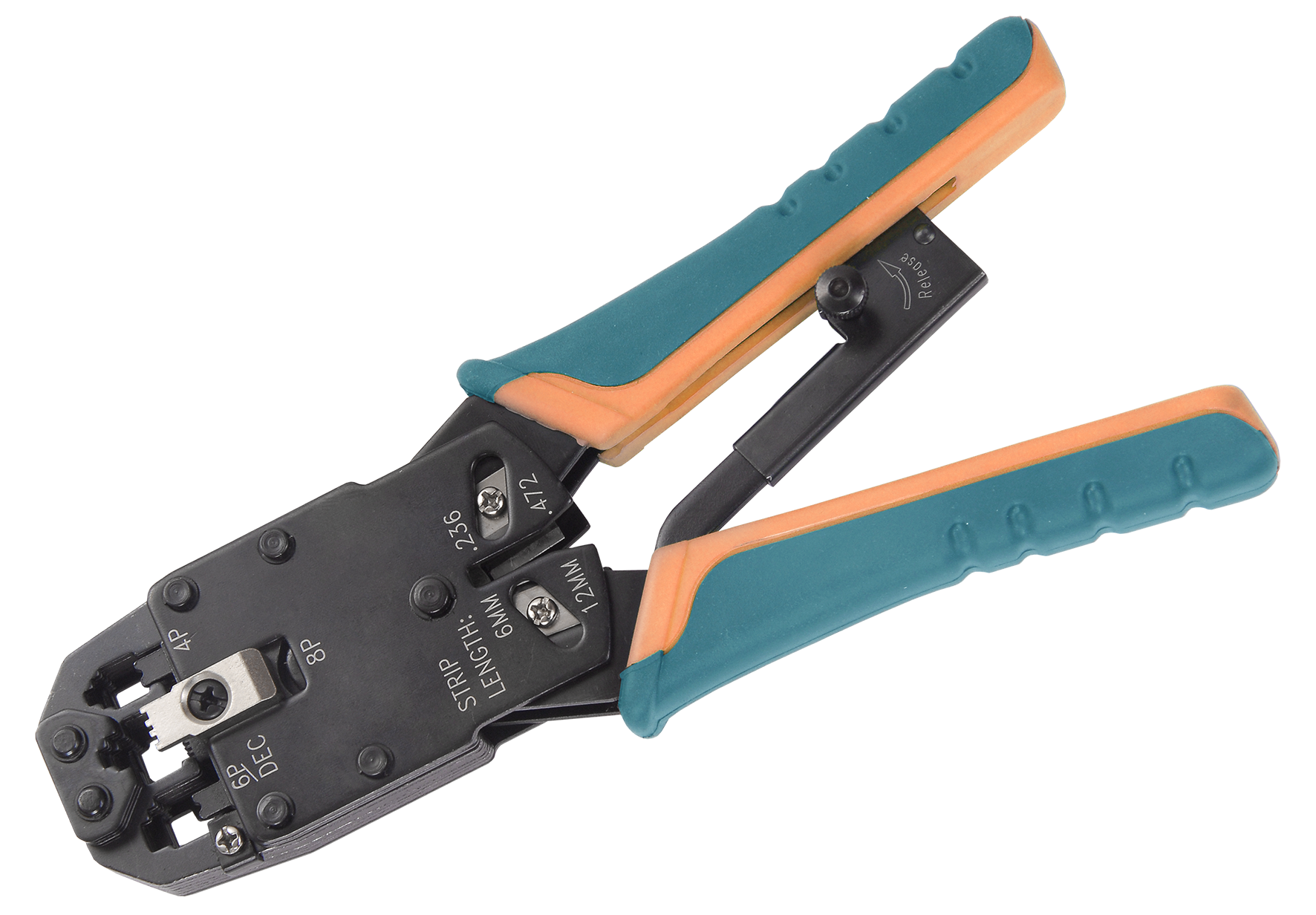 ITK Инструмент обжимной для RJ50/RJ45/RJ12/RJ11 синий