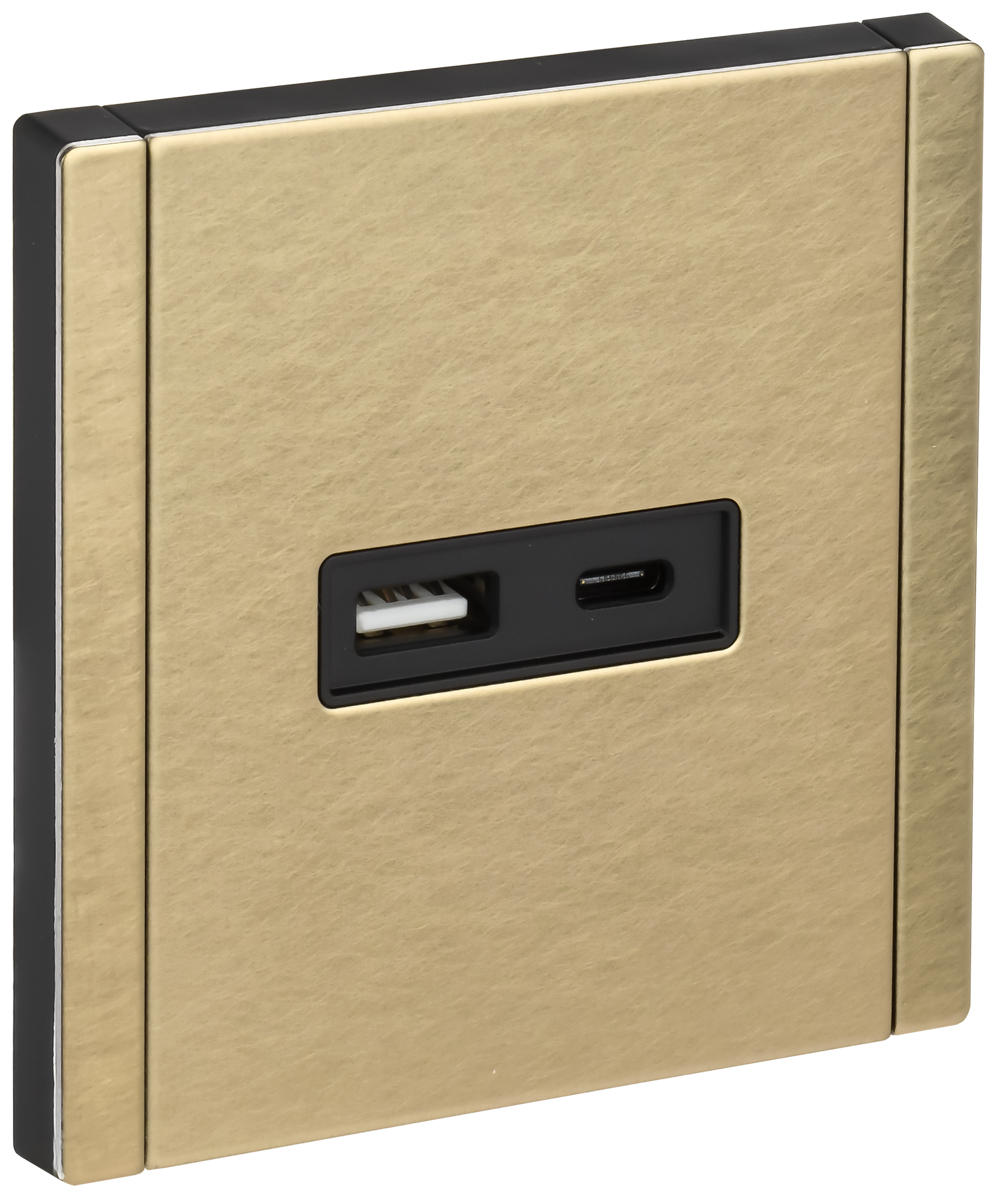 FORTE&PIANO Розетка USB A+C 18Вт FP651M металл шампань IEK