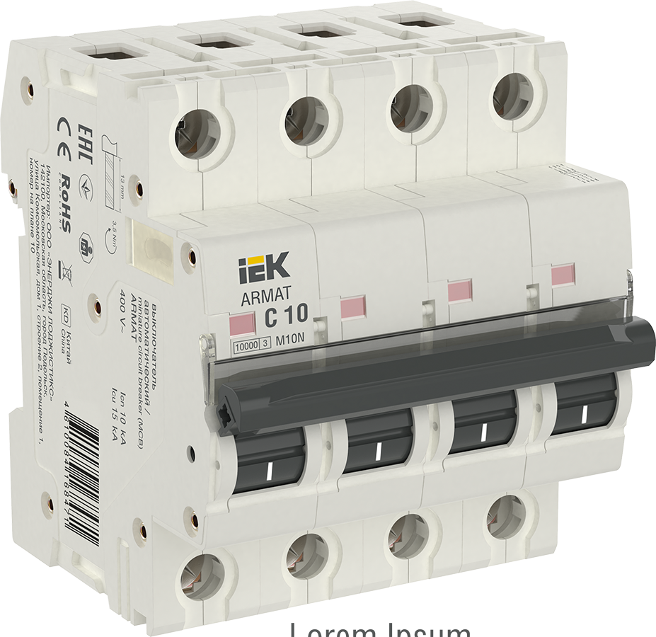 ARMAT Автоматический выключатель M10N 4P C 10А IEK