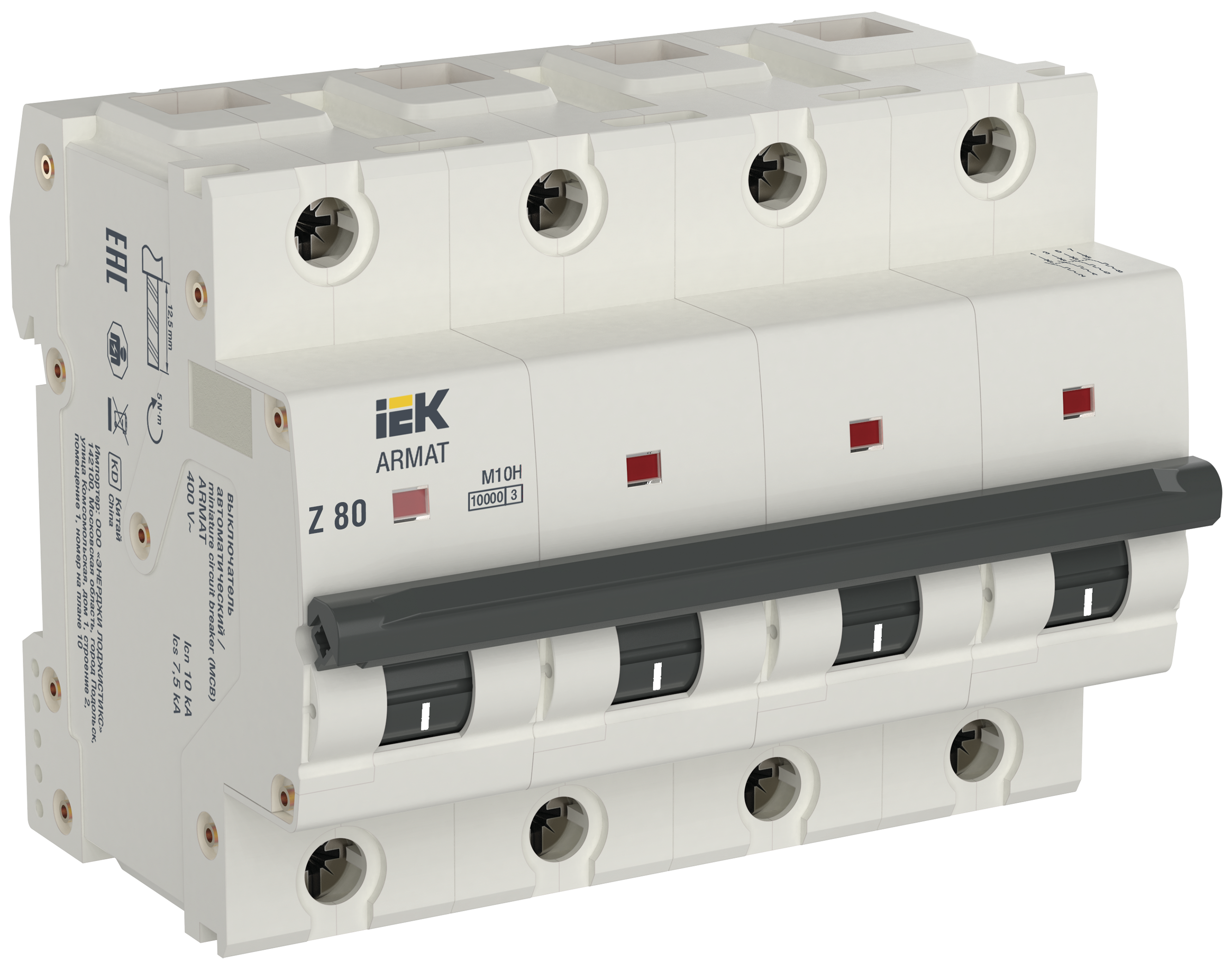 ARMAT Автоматический выключатель M10H 4P Z 80А IEK