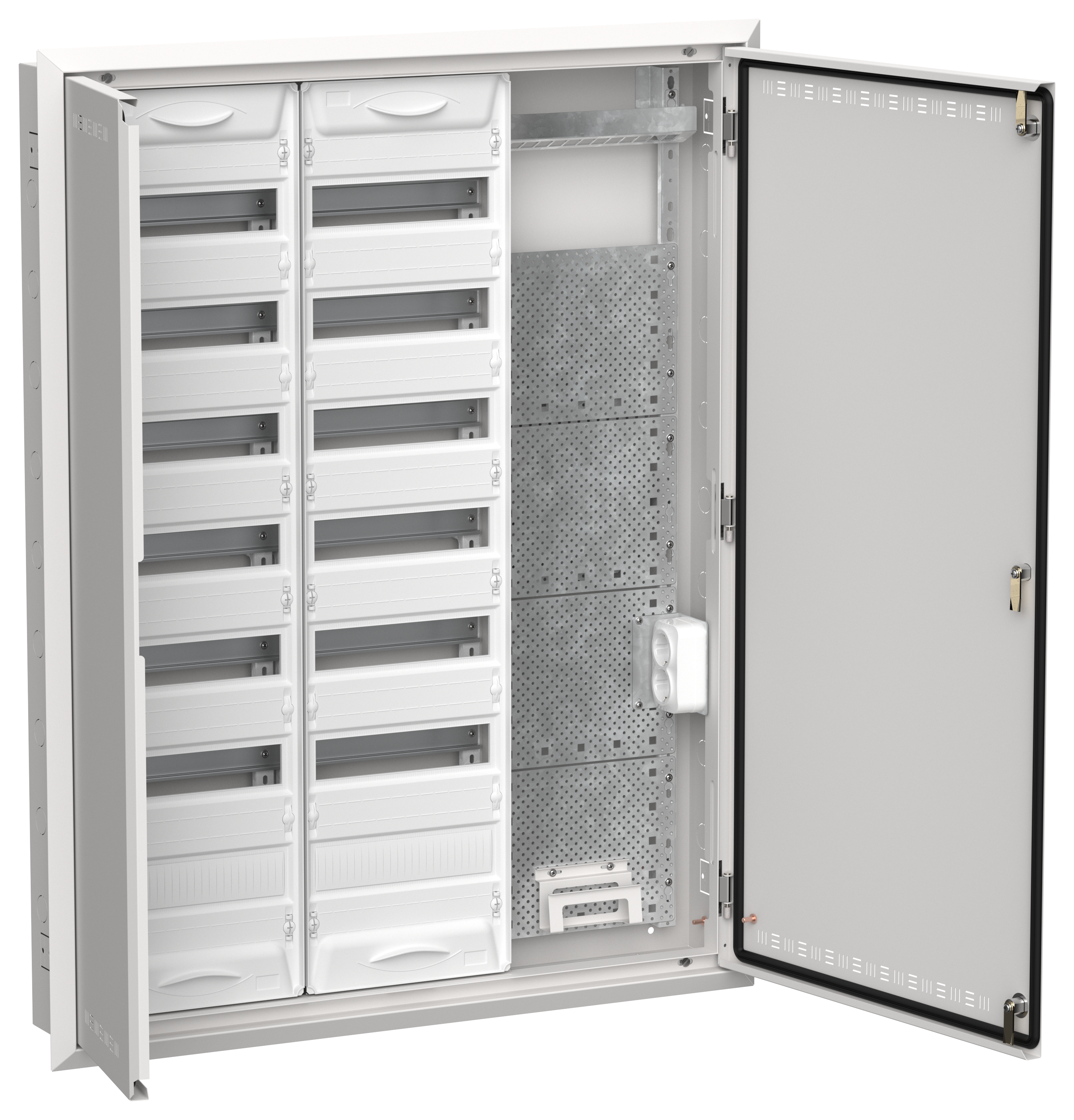 TITAN 5 Корпус комбинированный ЩРв-168 (3х84) 1130х885х130мм IP30 белый IEK