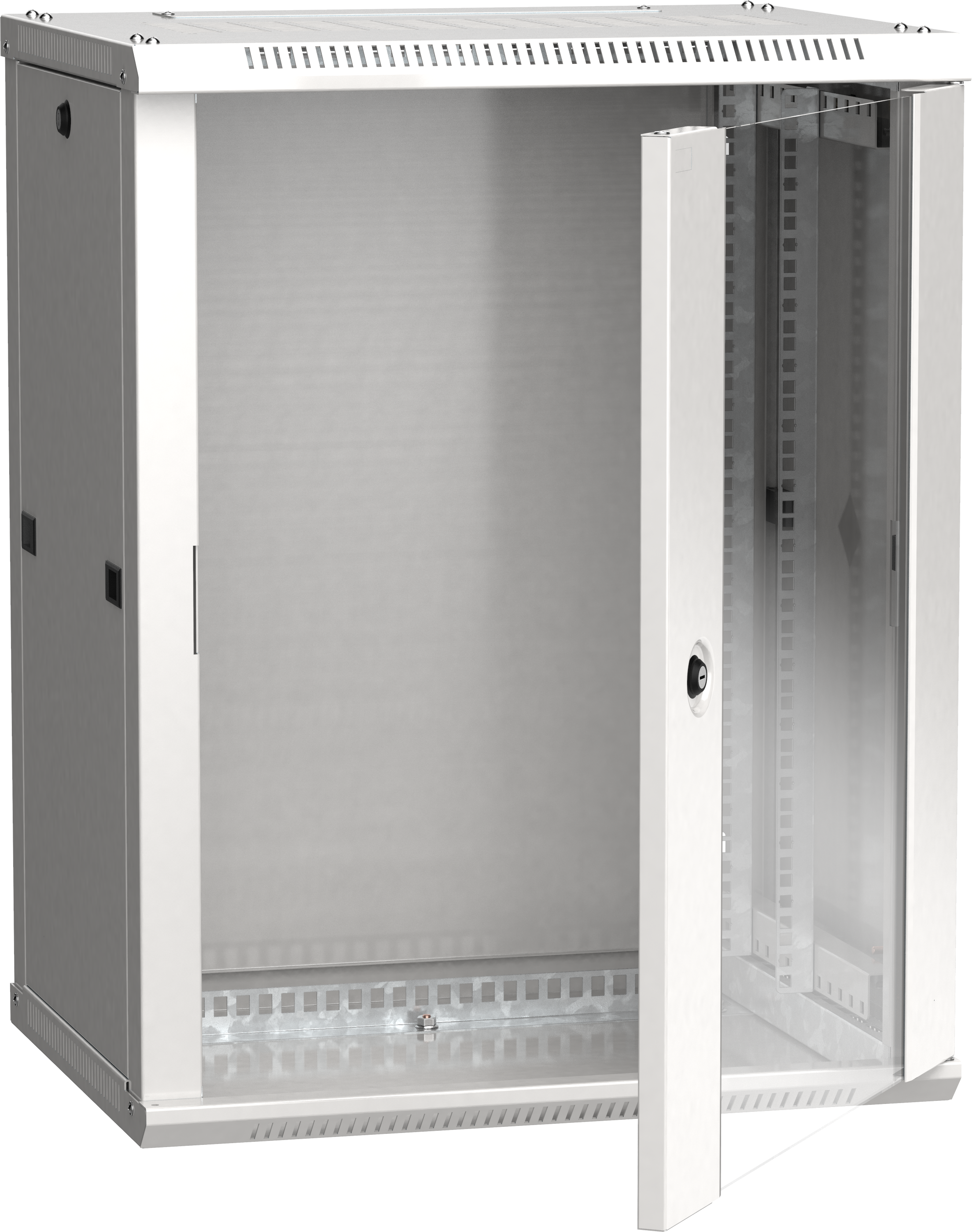 ITK Шкаф LINEA W 18U 600х450мм дверь стекло серый RAL7035