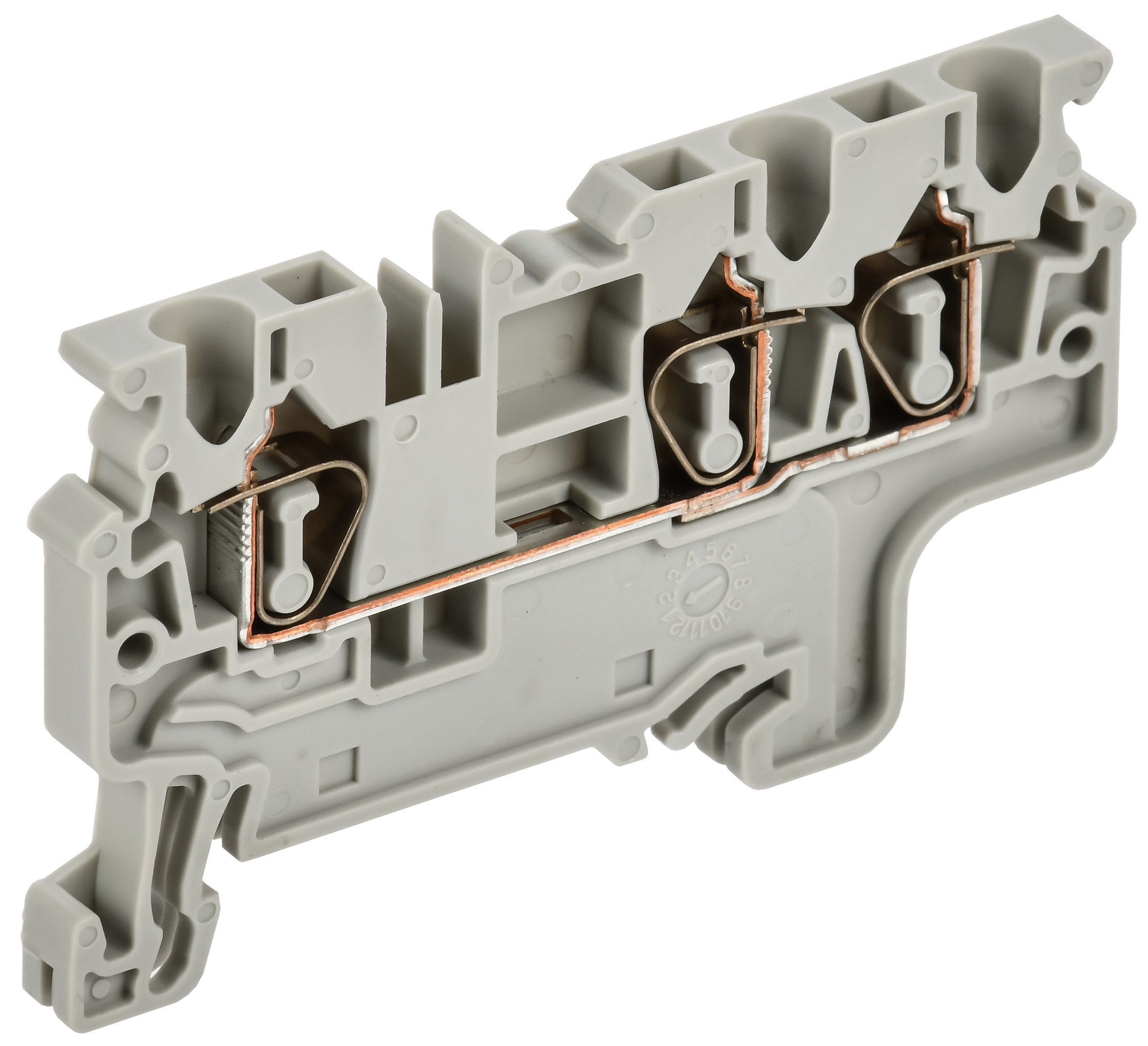 ARMAFIX Клемма пружинная CX2.5-3 2,5мм2 трехконтактная серая IEK