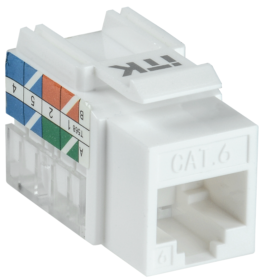 ITK Модуль Keystone Jack кат.6 UTP 110 IDC 90град