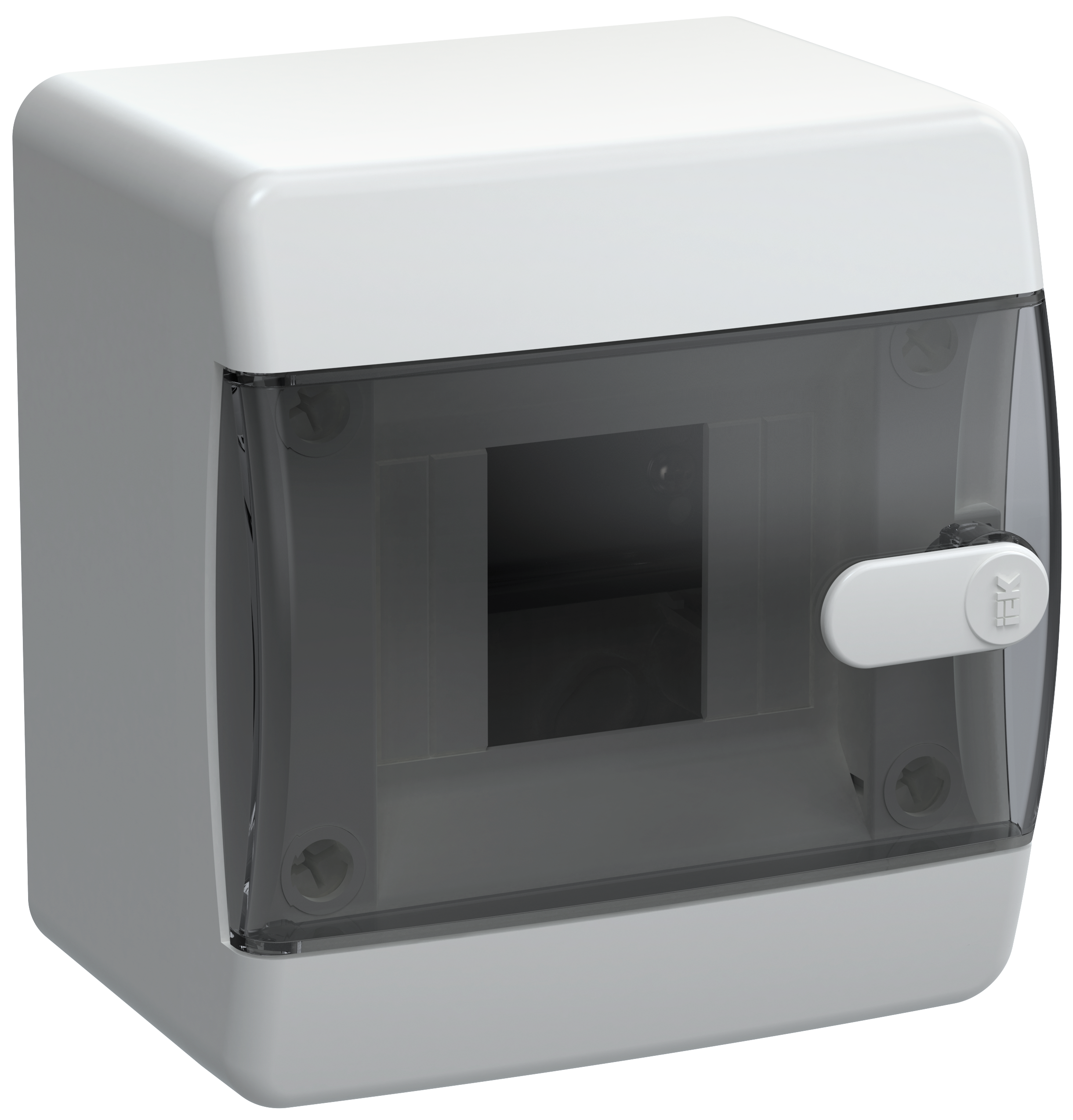 UNION Compact Корпус пластиковый ЩРН-П-4 IP41 черная прозрачная дверь IEK
