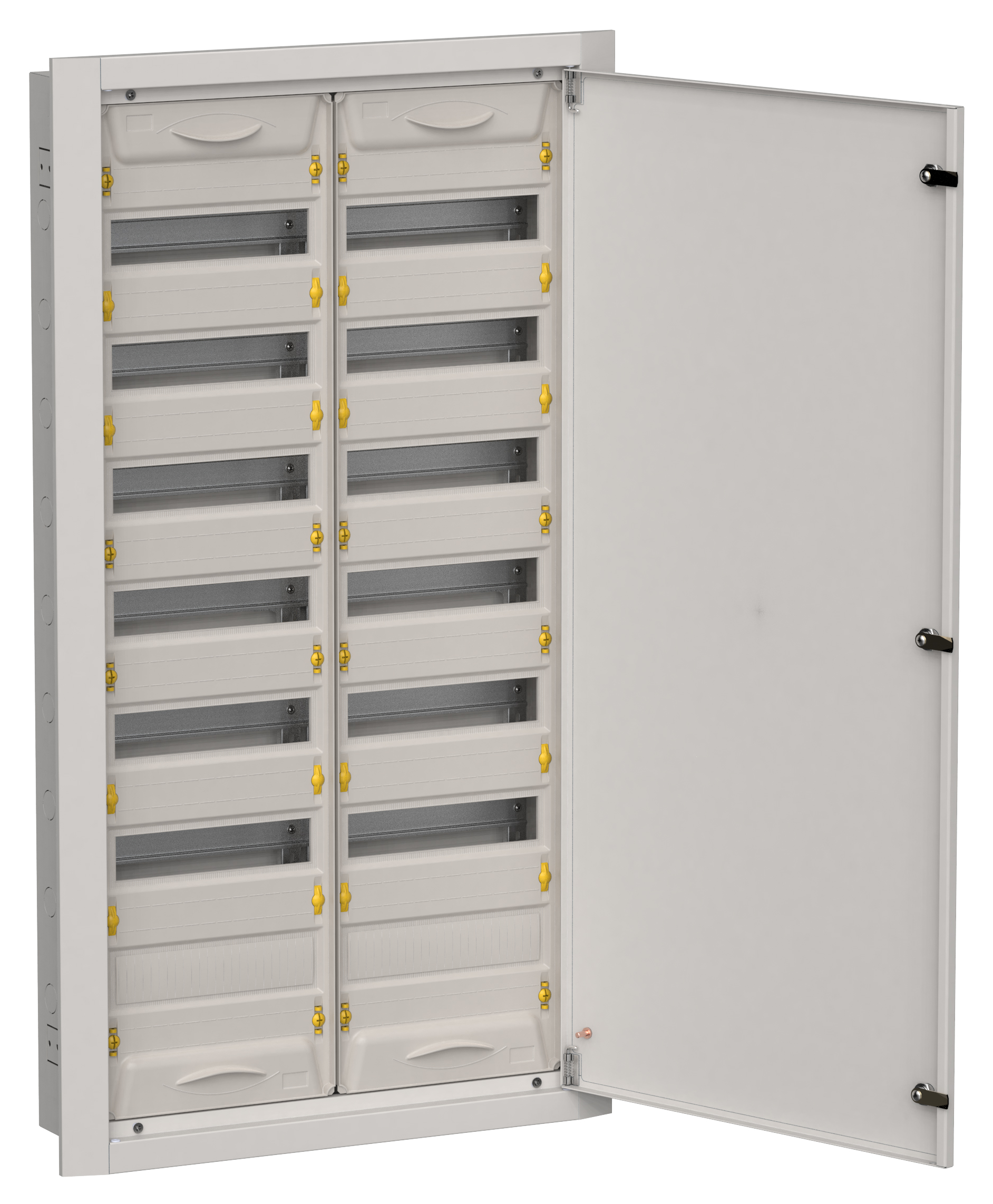 TITAN 5 Корпус металлический ЩРв-168 (2х84) 1130х625х130мм IP31 серый (одна дверь) IEK