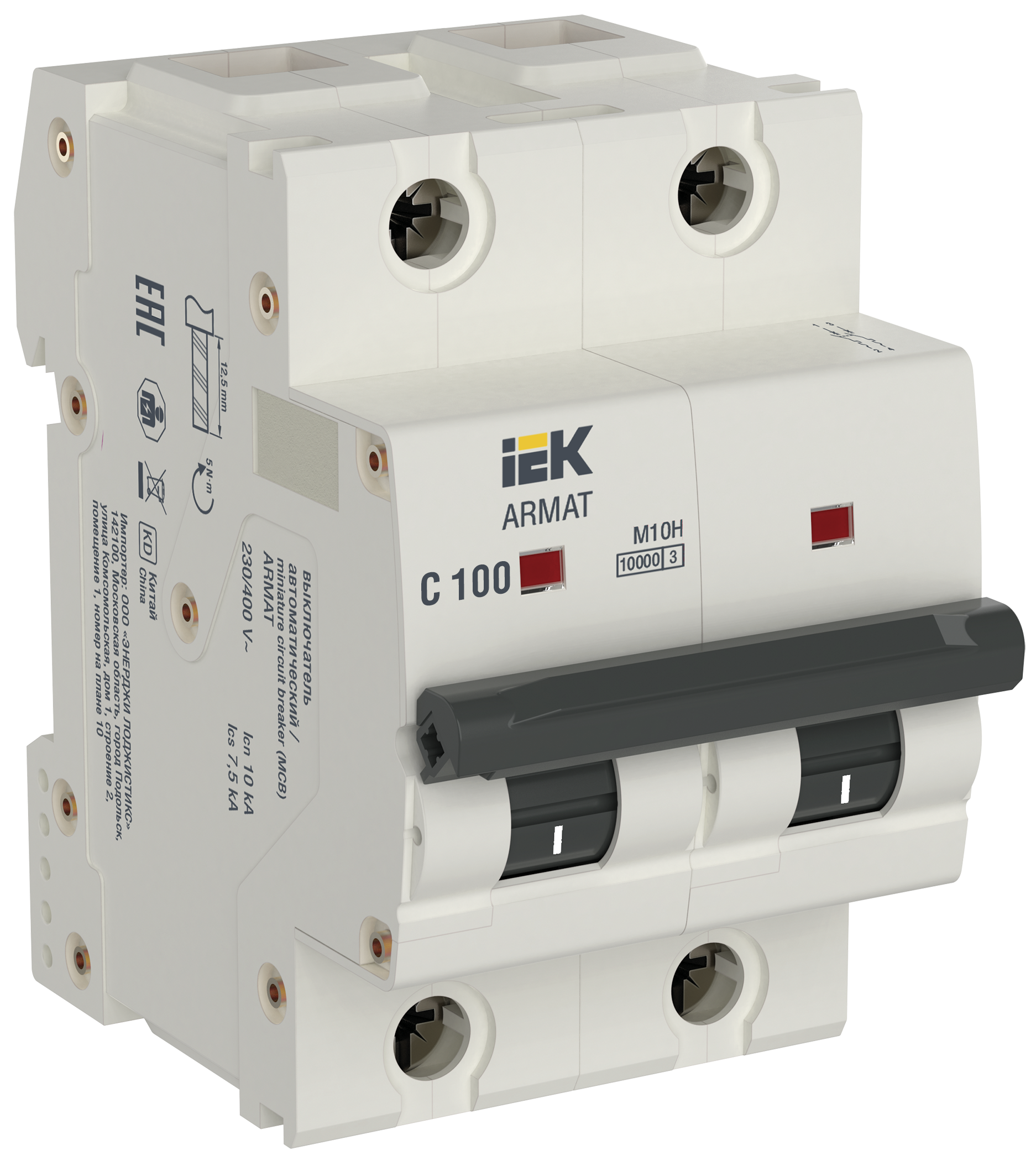 ARMAT Автоматический выключатель M10H 2P C 100A IEK