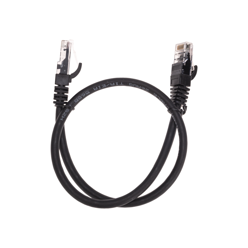 Шнур коммутационный патч-корд U/UTP, CAT 6, RJ45-RJ45, 26AWG, LSZH, черный, 0,5м REXANT