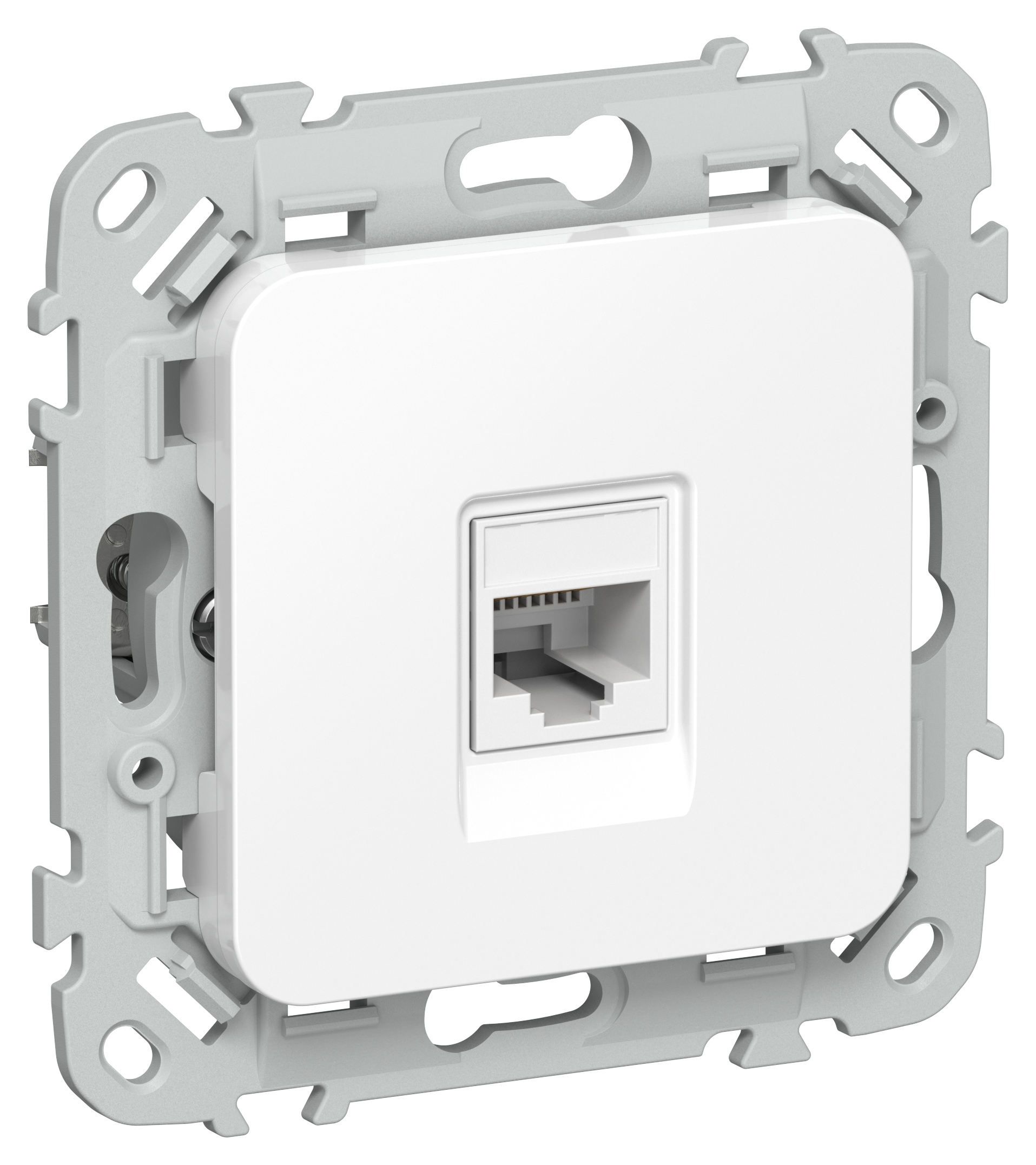 FLITE Розетка компьютерная RJ45 категория 5Е UTP РК5е-1-0-ФлБ белый IEK