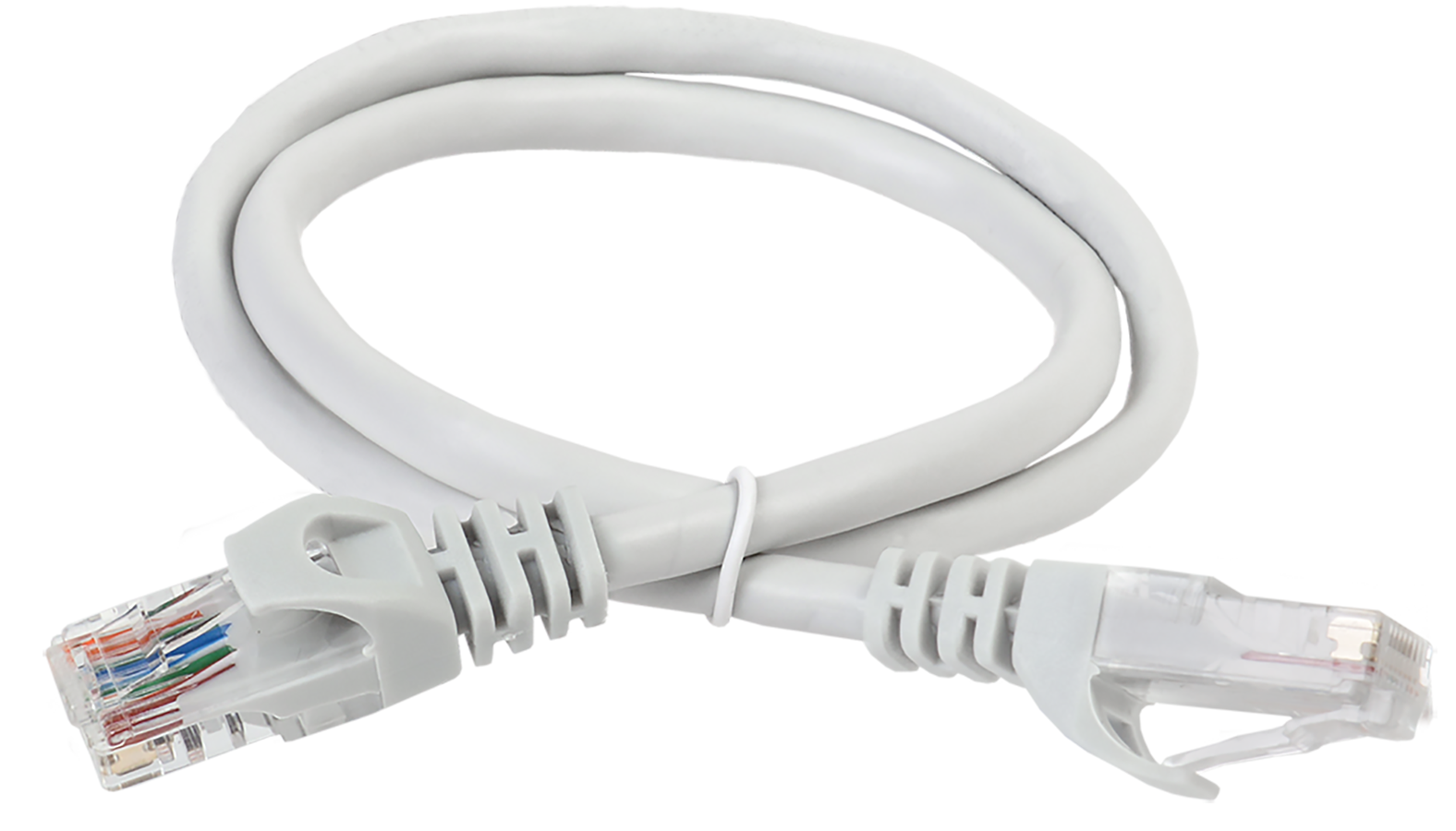 ITK Коммутационный шнур (патч-корд) кат.5E UTP LSZH 0,2м серый