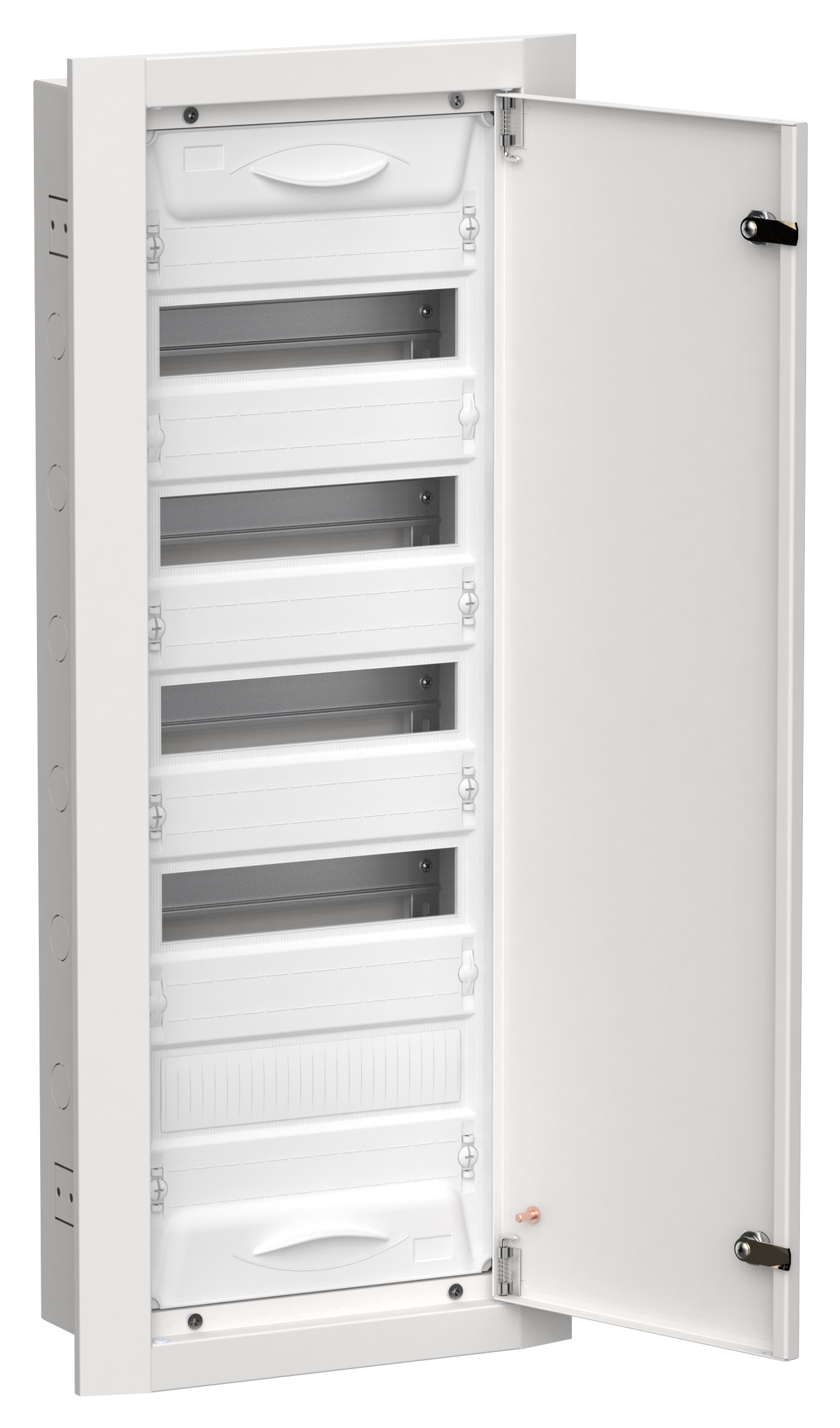 TITAN 5 Корпус металлический ЩРв-60 (1х60) 880х365х130мм IP31 белый (одна дверь) IEK