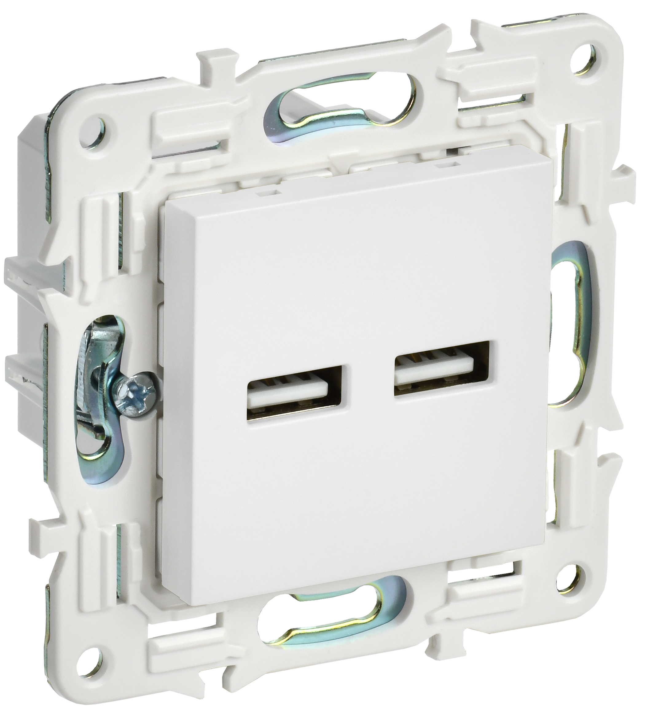 SKANDY Розетка USB A+A 3,1А SK-R15W арктический белый IEK