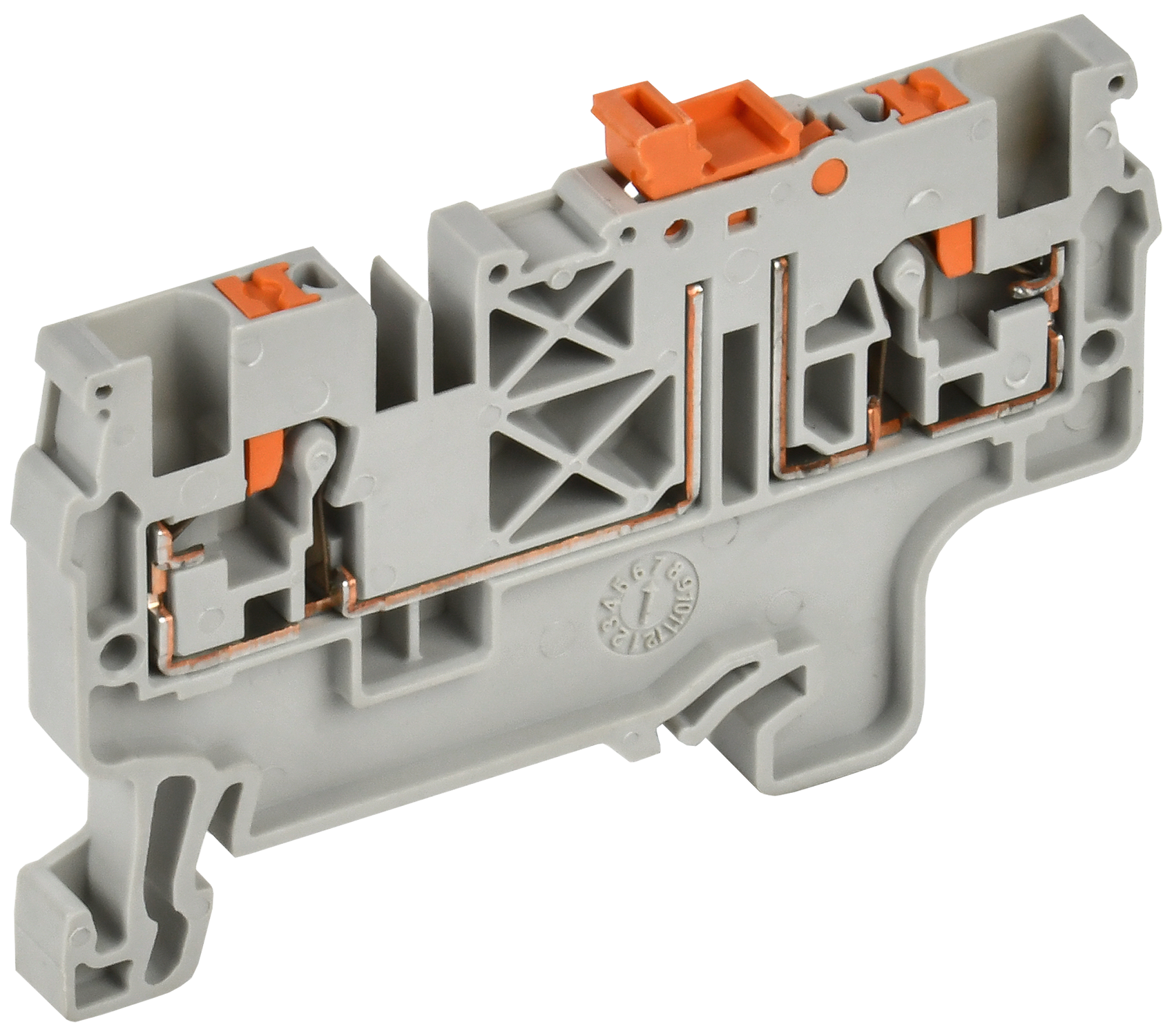 ARMAFIX Клемма пружин. Push-in CP-DT измерит. нож. разм. 2,5мм2 серая IEK