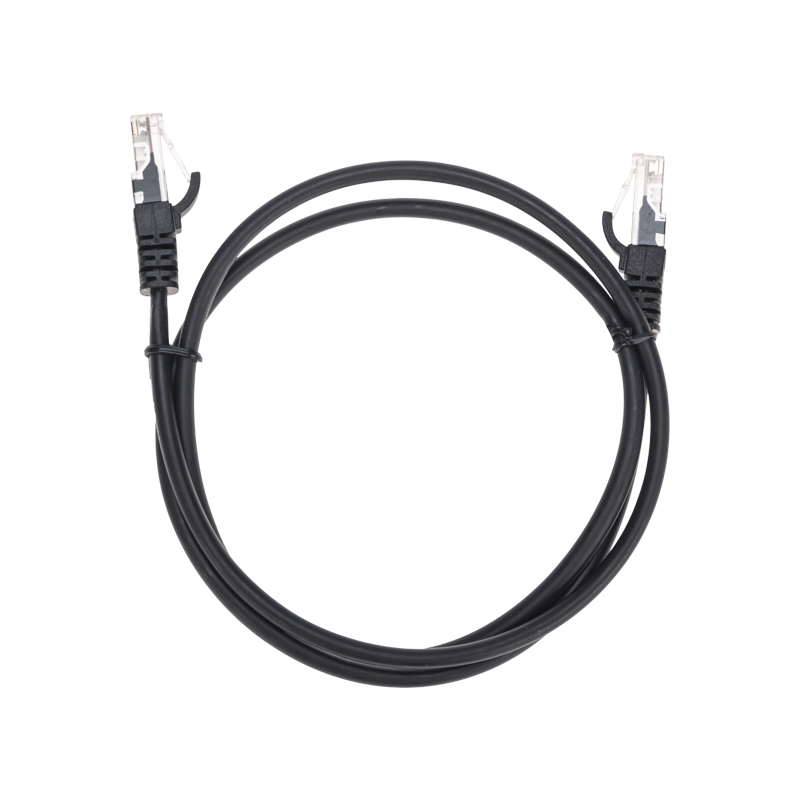 Шнур коммутационный патч-корд U/UTP, CAT 5e, RJ45-RJ45, 26AWG, LSZH, черный, 1м REXANT