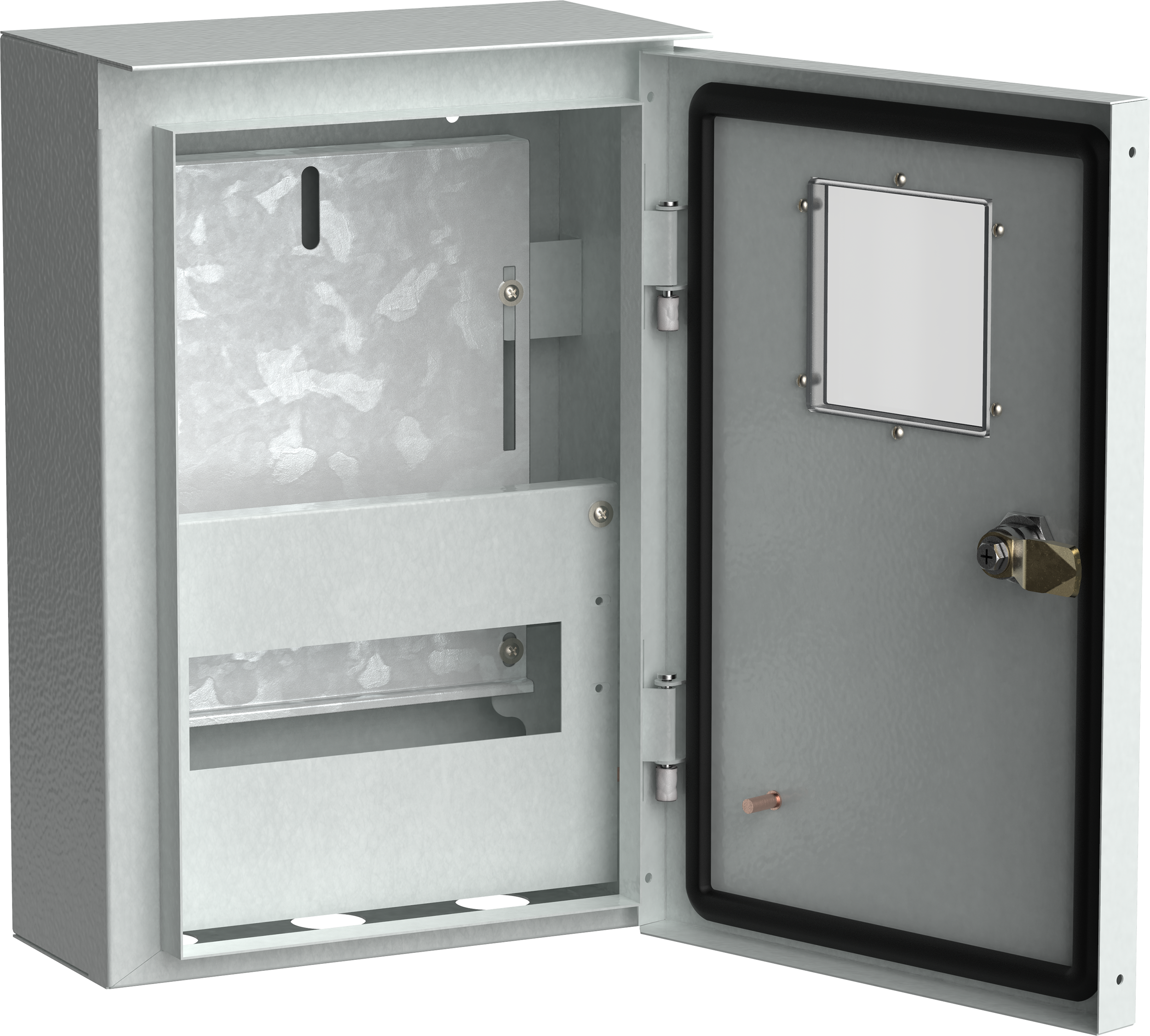 TITAN Корпус металлический коттеджный ЩУРн-1/9 (370х250х135мм) У1 IP54 IEK