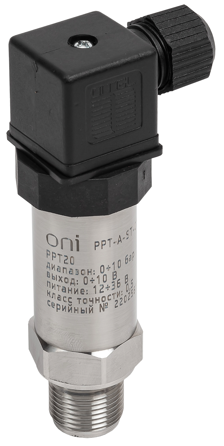 Преобразователь абсолютного давления PPT20 0,5% 0-10Бар 0-10В M20 DIN43650 ONI