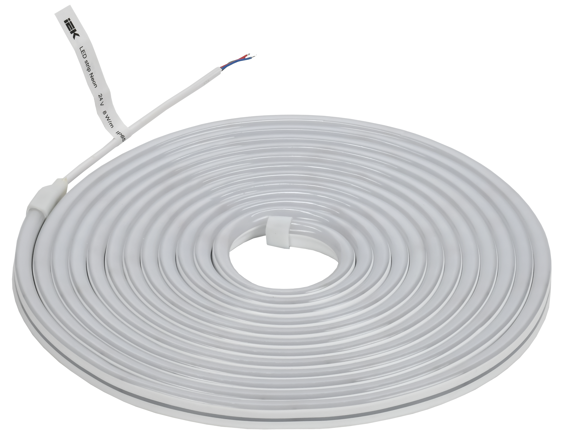 Лента светодиодная "неон" 5м SMD5050 60LED/м 8Вт/м IP65 12мм 24В RGB IEK