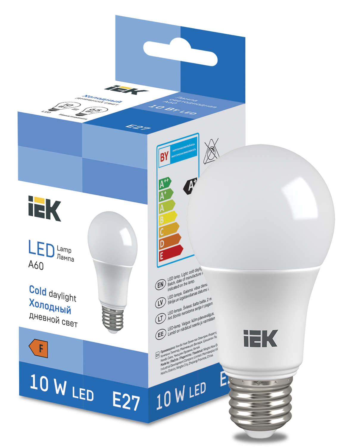 LED Bulb A60 950lm 6500K E27 IEK