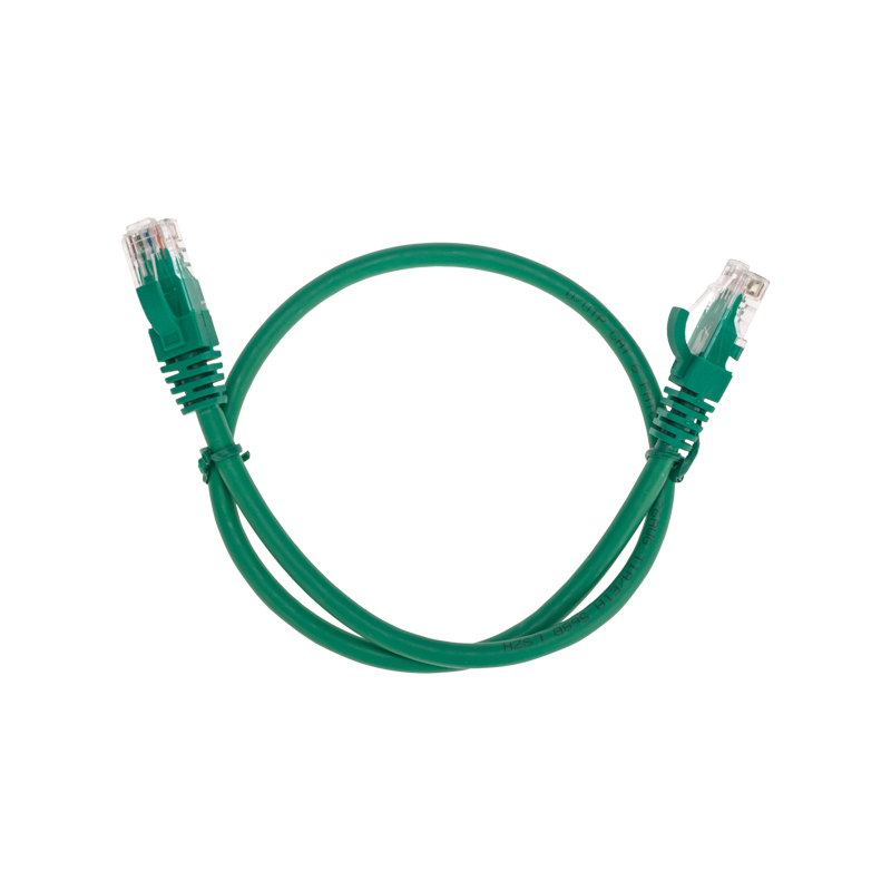 Шнур коммутационный патч-корд U/UTP, CAT 6, RJ45-RJ45, 26AWG, LSZH, зеленый, 0,5м REXANT