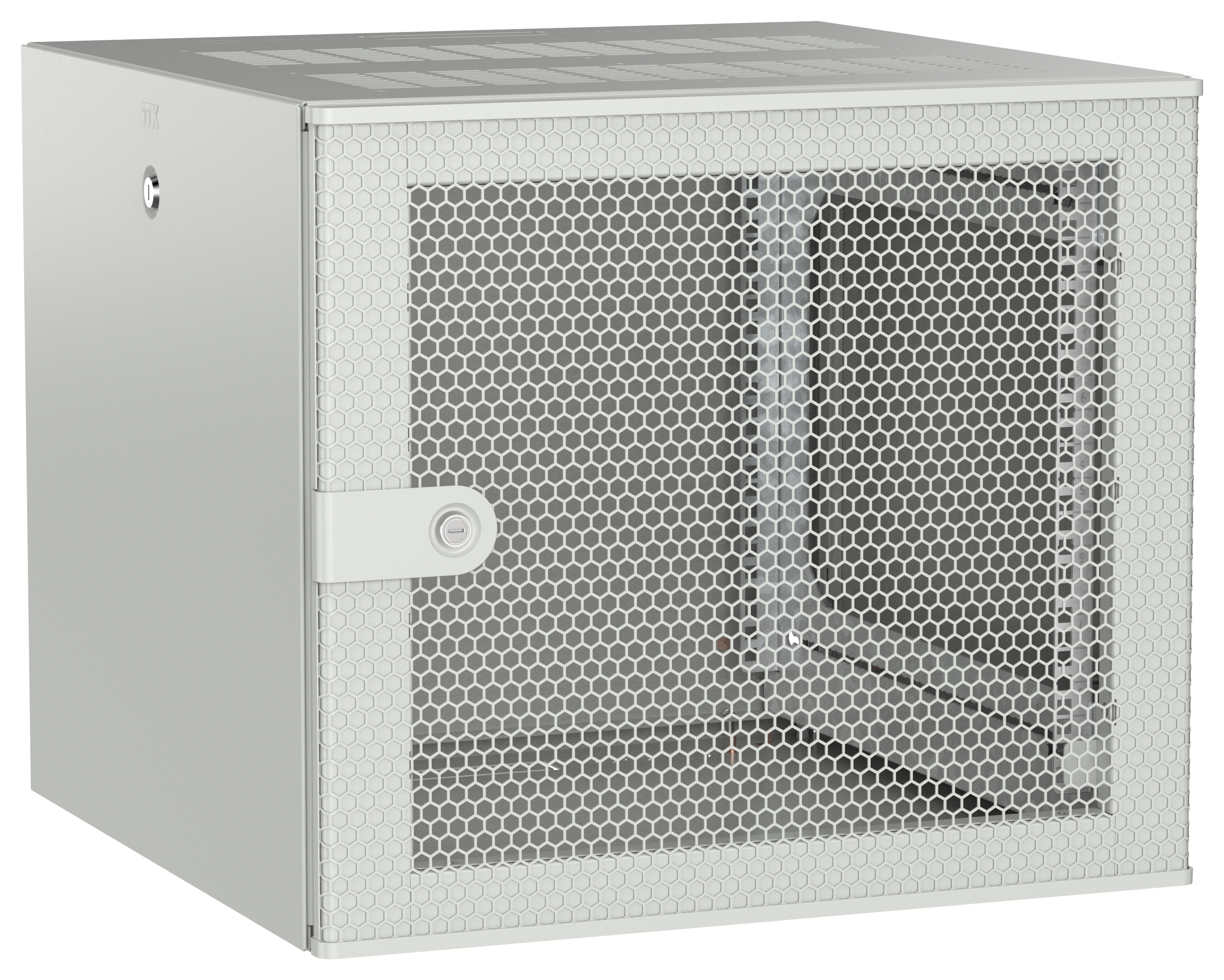 ITK UNITBOX W Шкаф настенный 9U 600х600мм дверь перфорированная серый