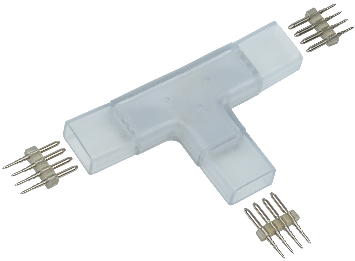 Коннектор ALFA RGB 14мм Т-образный (разъем-разъем-разъем) (5шт) UA IEK