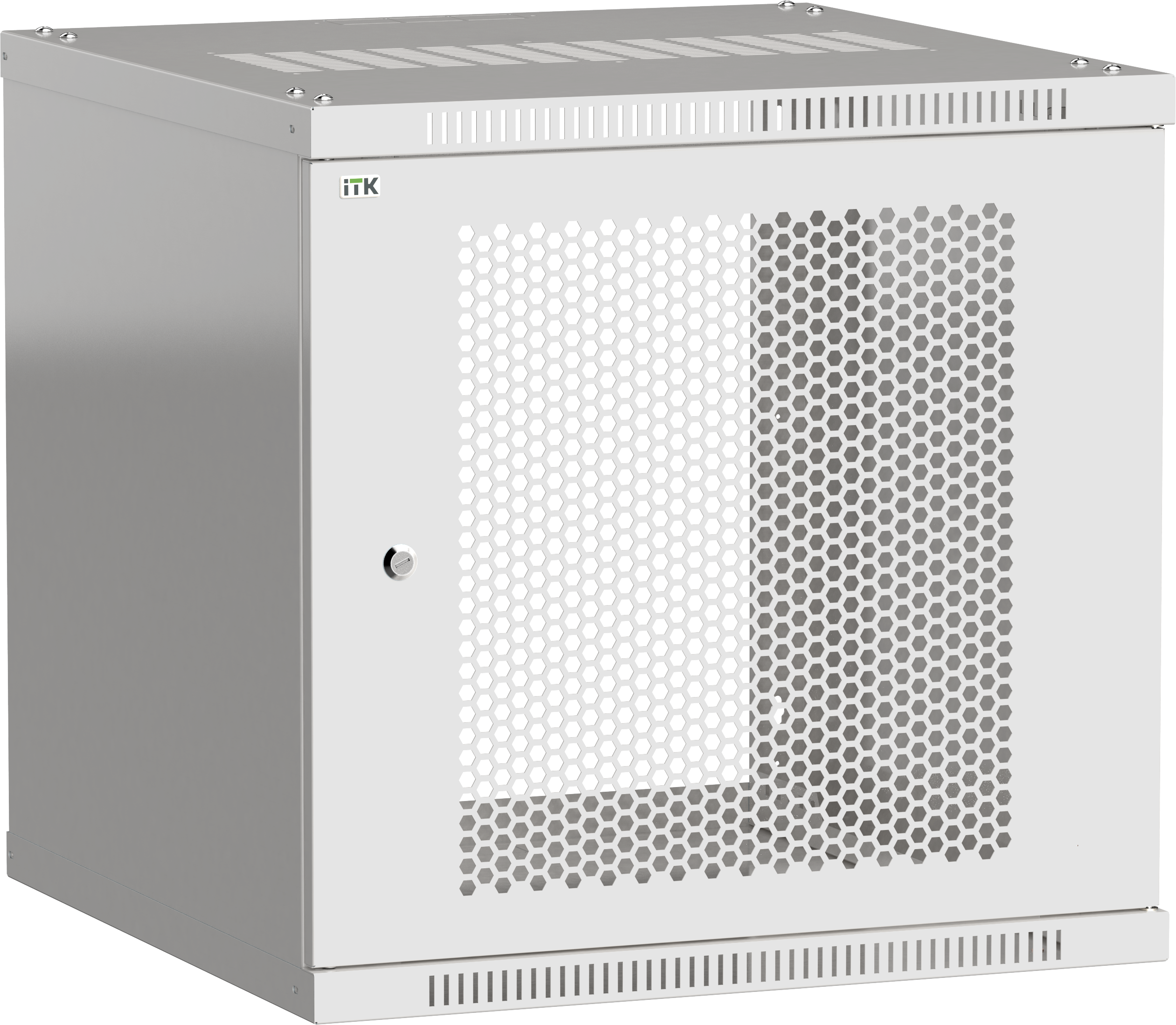 ITK Шкаф LINEA WE 12U 600x650мм дверь перфорированная серый