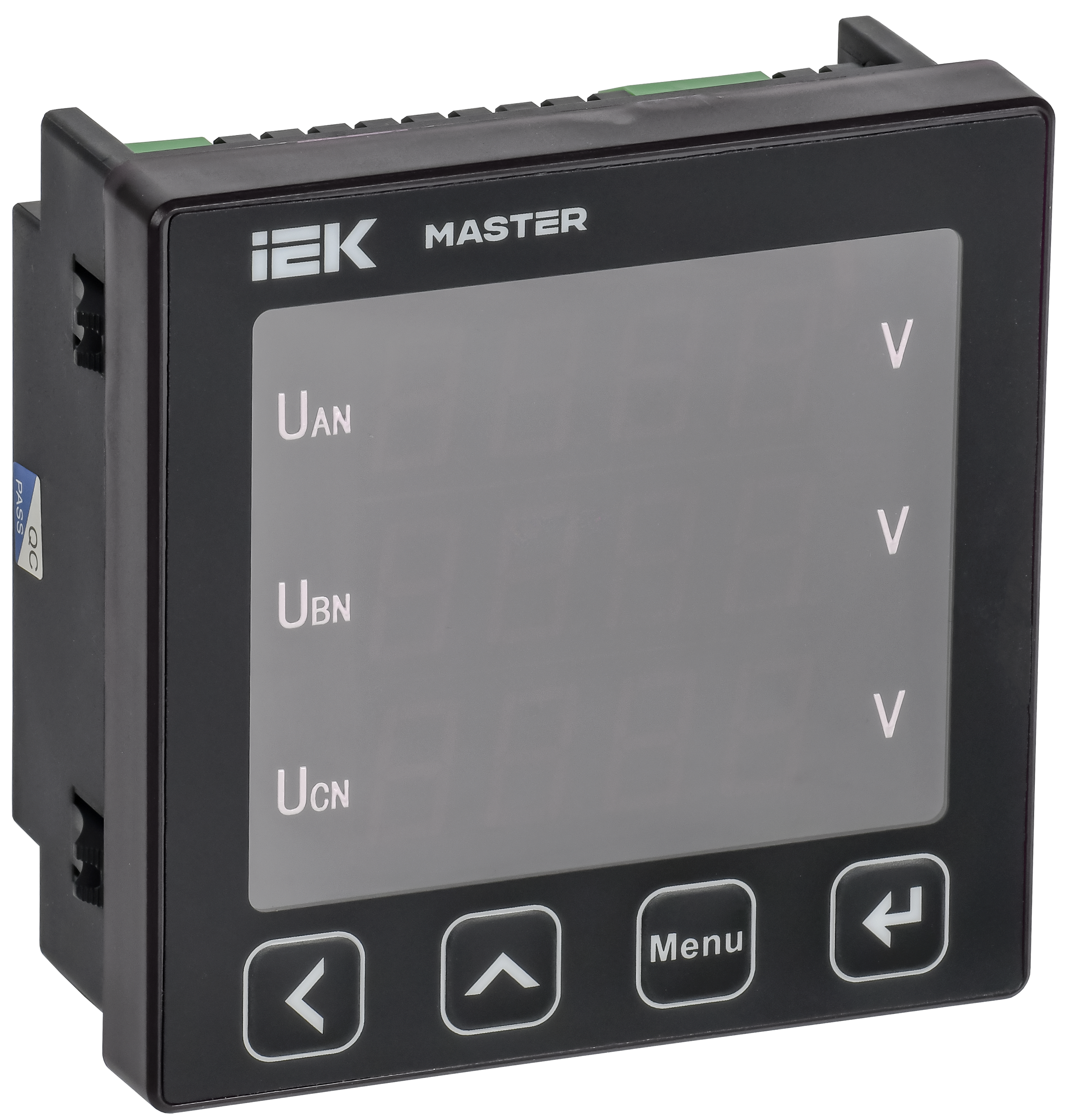 Вольтметр цифровой щитовой трехфазный RS-485 96х96 LED MASTER IEK