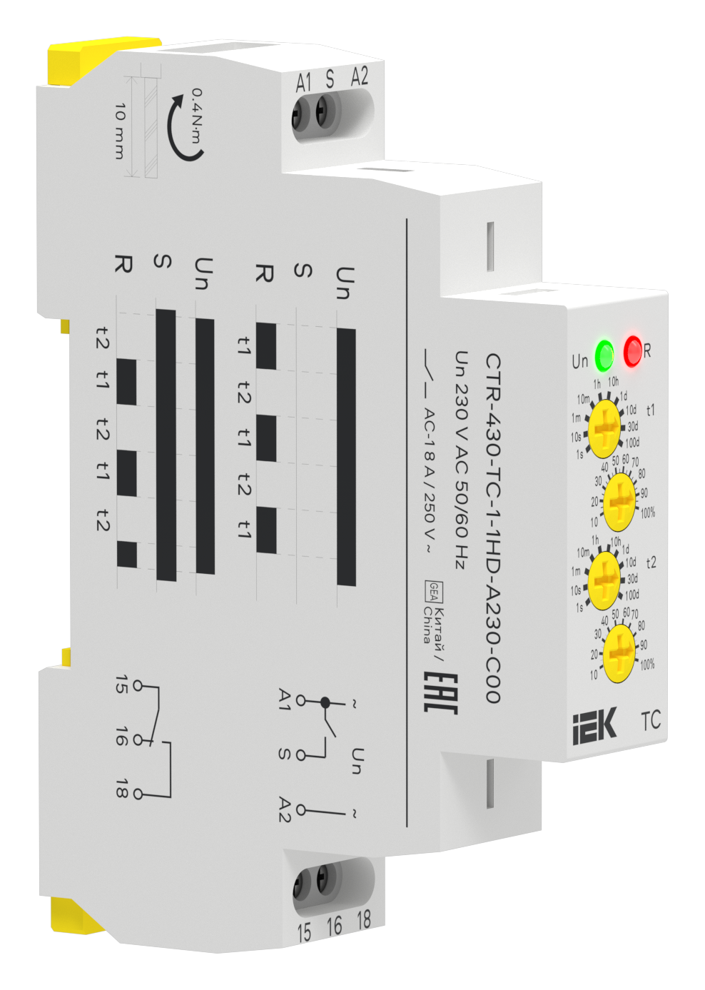 Реле циклическое TC 1 контакт 230В AC IEK