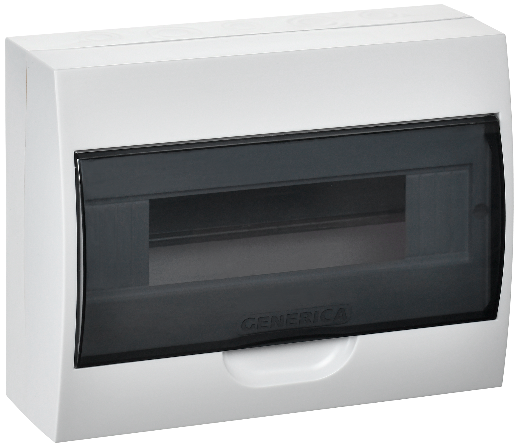 Корпус пластиковый ЩРН-П-12 черная прозрачная дверь IP41 GENERICA