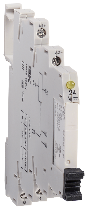 Реле интерфейсное ORM 1 1NO+1NC 24В DC IEK