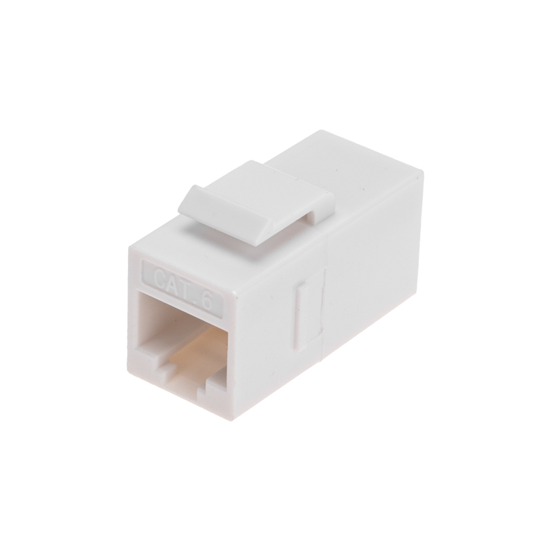 Адаптер проходной формата Keystone Jack RJ-45 CAT 6 неэкранированный REXANT