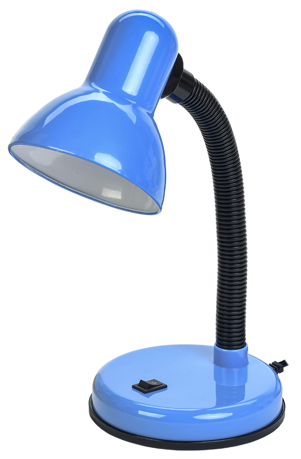 LIGHTING Светильник настольный 1002 на подставке Е27 синий IEK