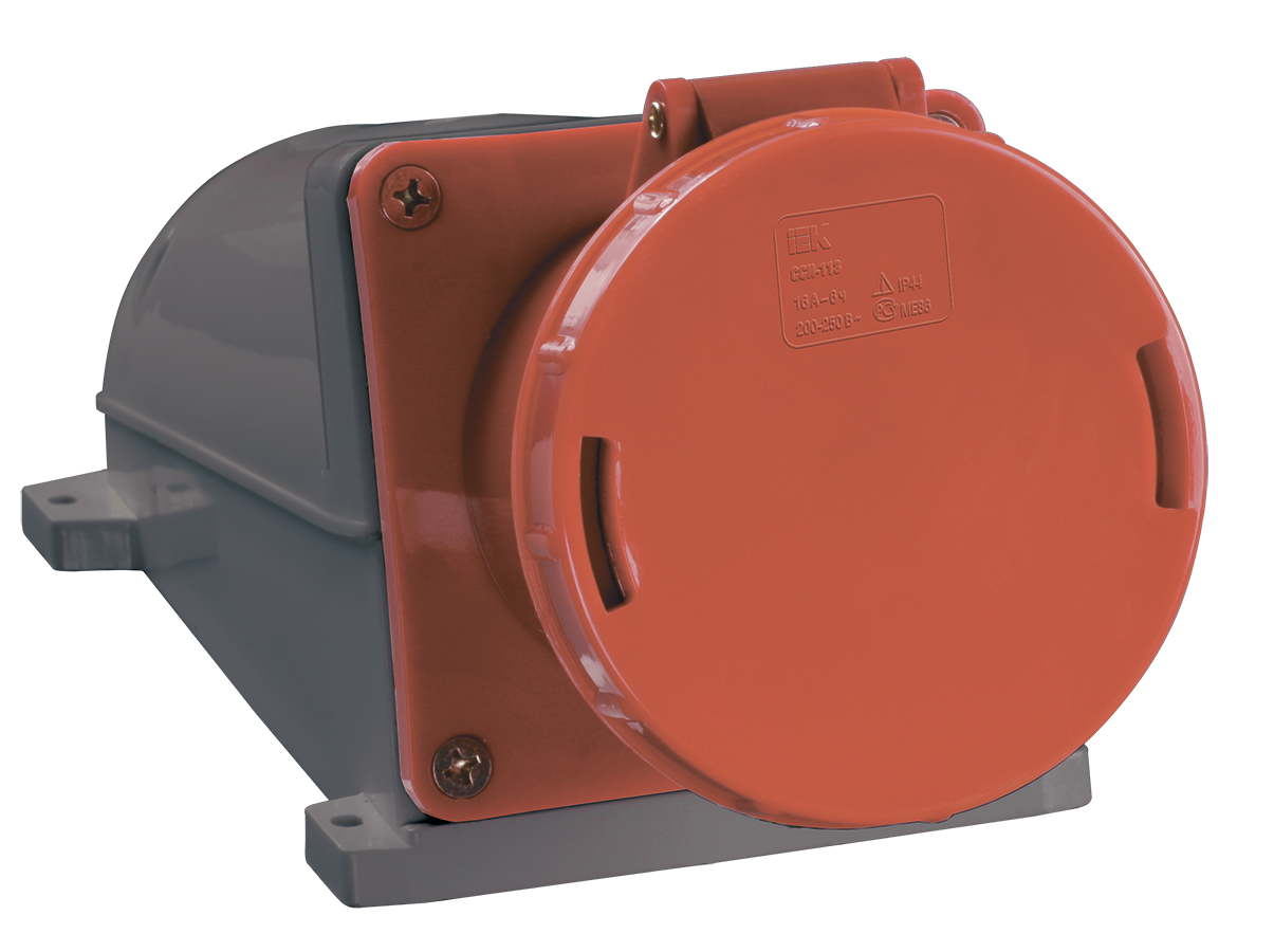 Розетка стационарная ССИ-145 3Р+РЕ+N 125А 380-415В IP54 IEK