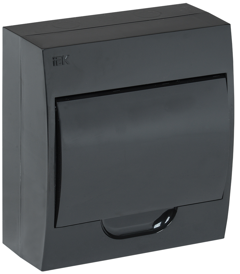 KREPTA 3 Корпус пластиковый ЩРН-П-8 IP41 черная дверь черный IEK