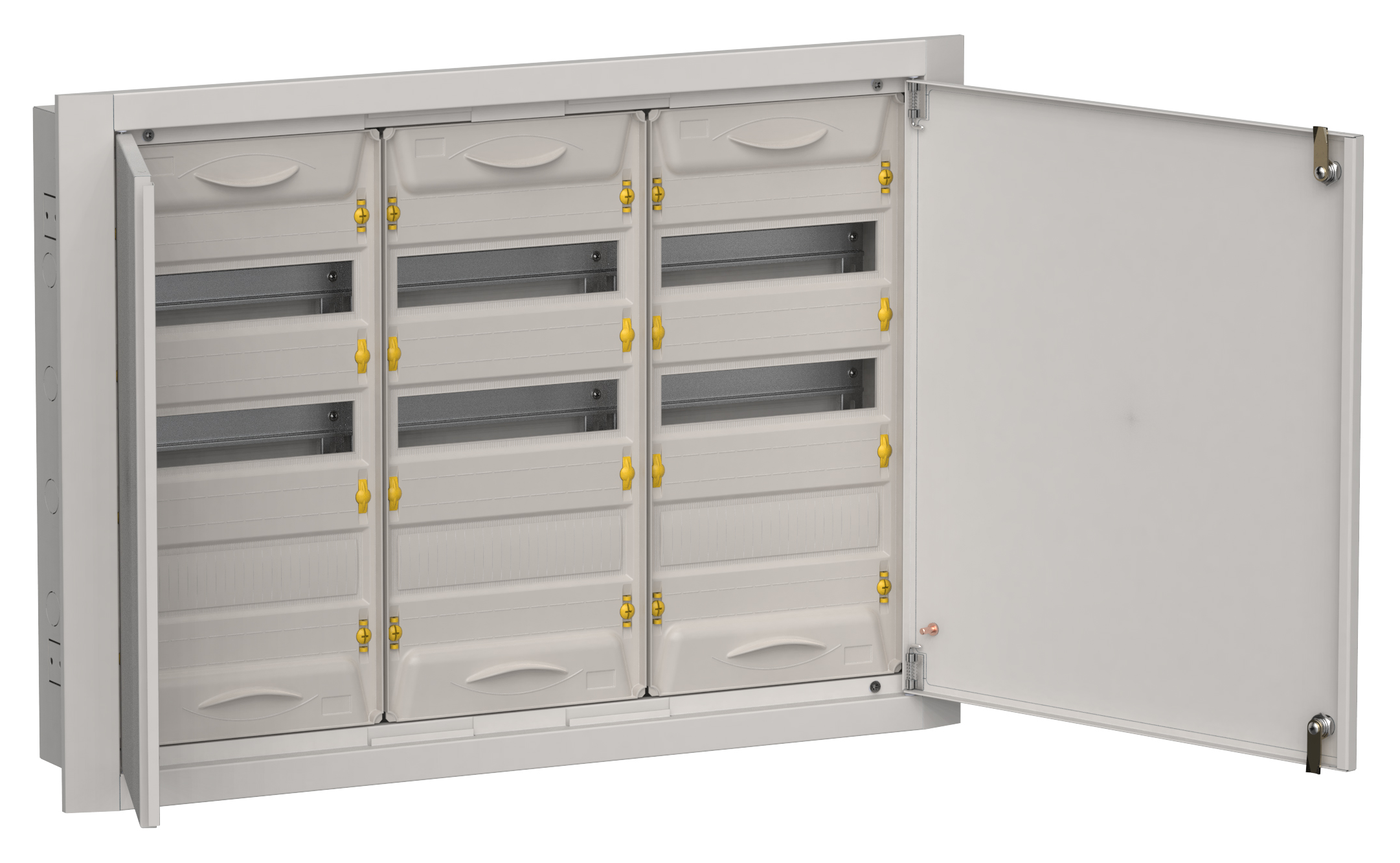 TITAN 5 Корпус металлический ЩРв-108 (3х36) 630х885х130мм IP31 серый (две двери) IEK