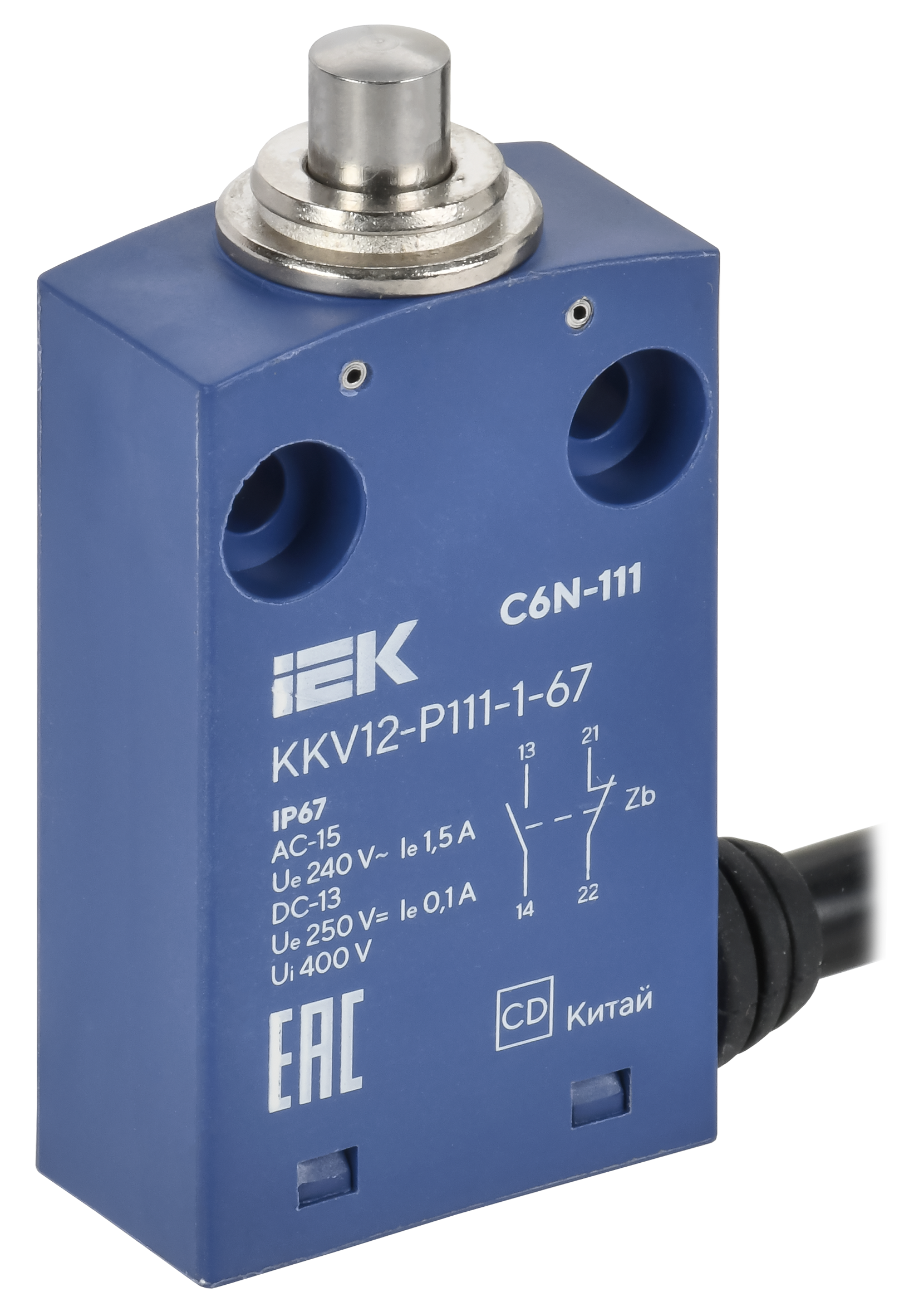 Выключатель концевой C6N-111 толкатель IP67 IEK