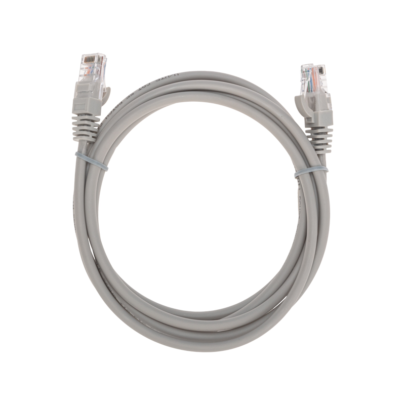 Шнур коммутационный патч-корд U/UTP, CAT 5e, RJ45-RJ45, 26AWG, LSZH, серый, 2м REXANT