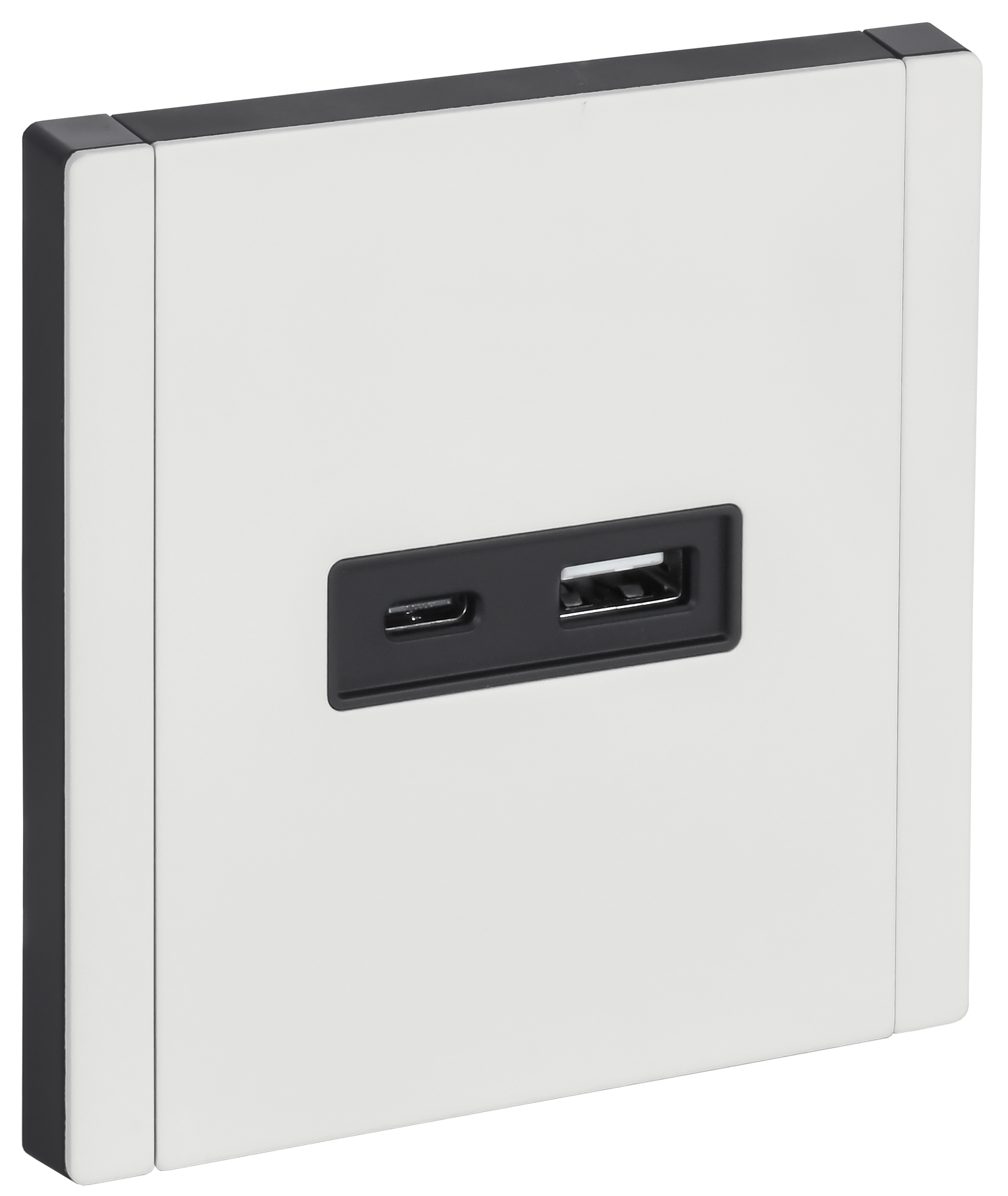 FORTE&PIANO Розетка USB A+C 18Вт FP251M металл белый IEK