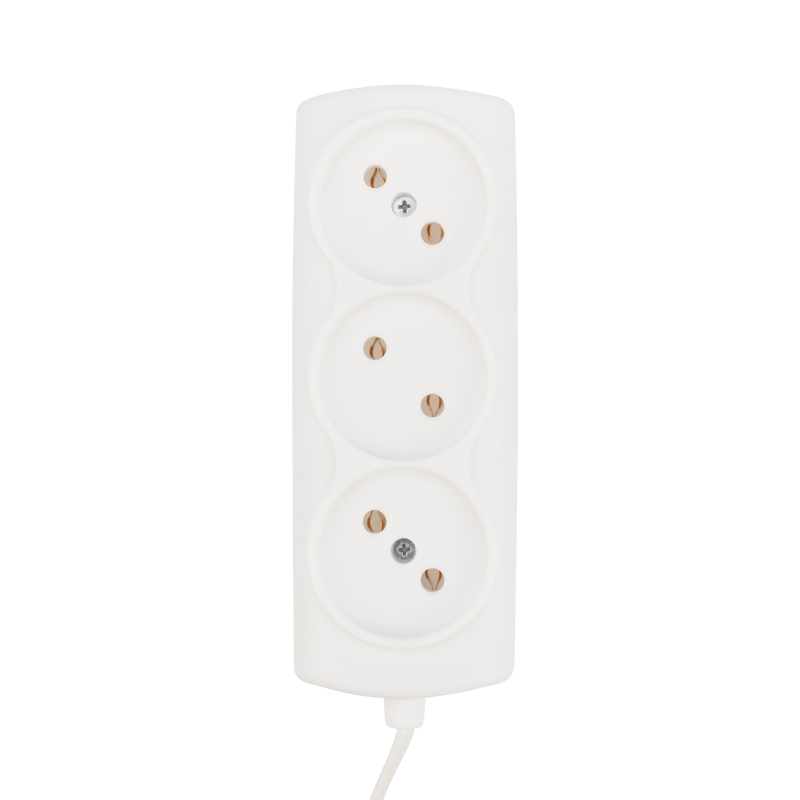 Удлинитель STANDARD 3 гнезда, 5м, 2х0,75мм², б/з, белый PROconnect