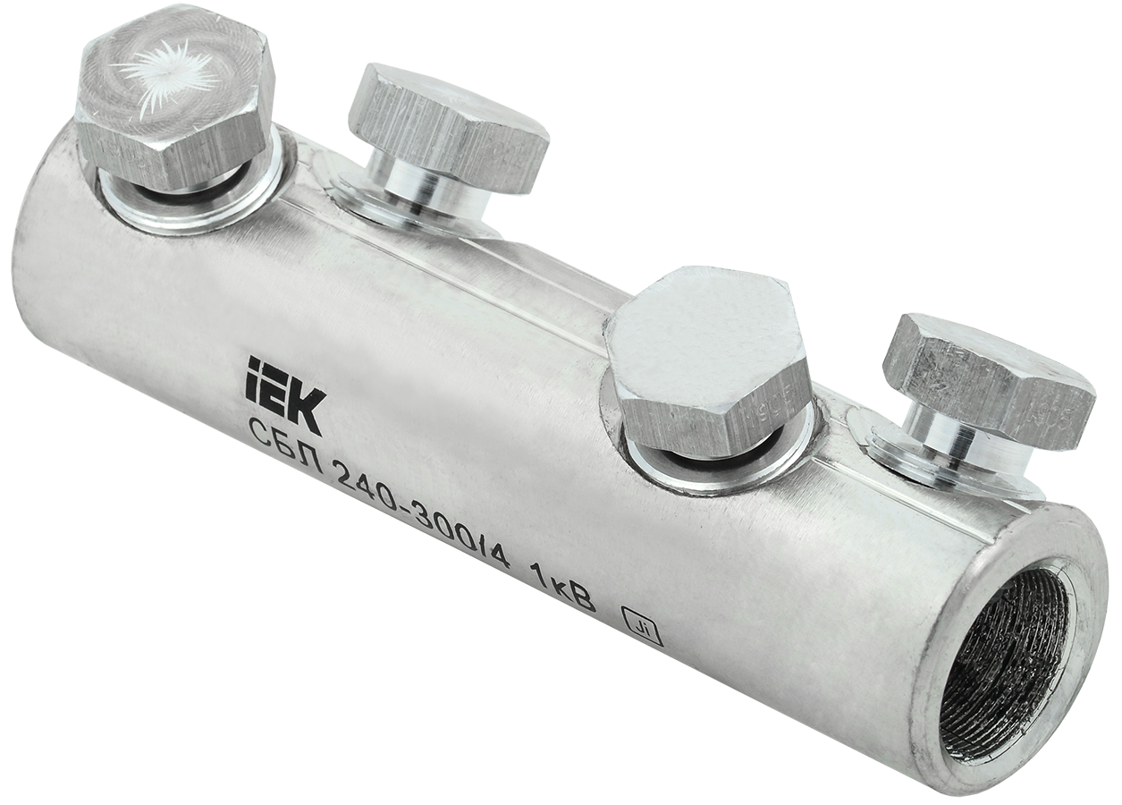 Соединитель болтовой луженый СБЛ 240-300/4 1кВ IEK