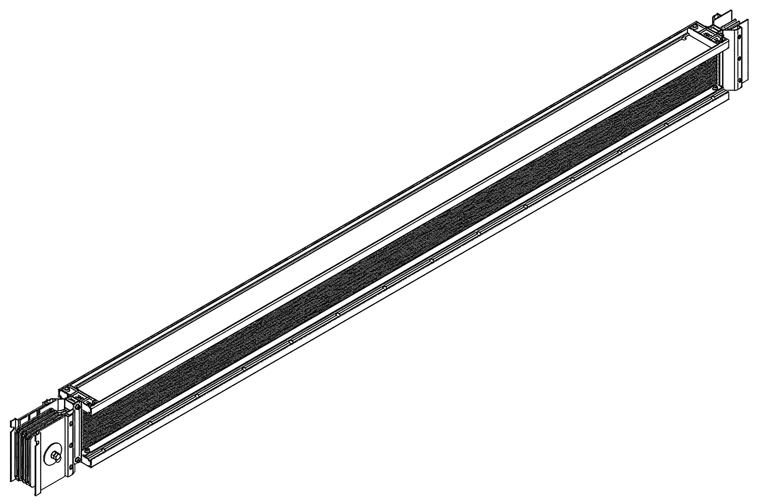 LINEBAR Секция прямая 1600А Al 3L+N+PER IP55 транспортировочная IEK