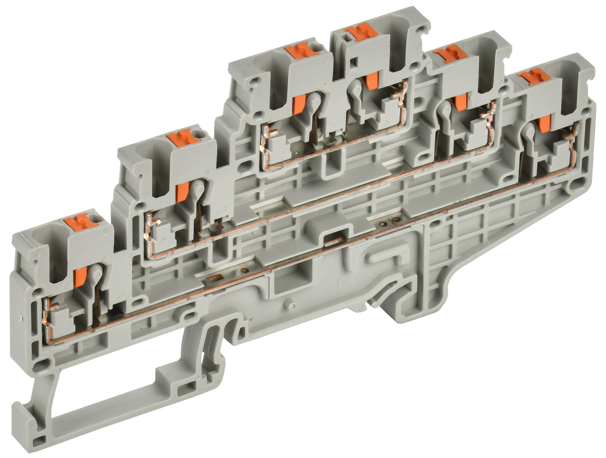 ARMAFIX Клемма пружин. Push-in CP-ML 3 ур. 2,5мм2 серая IEK