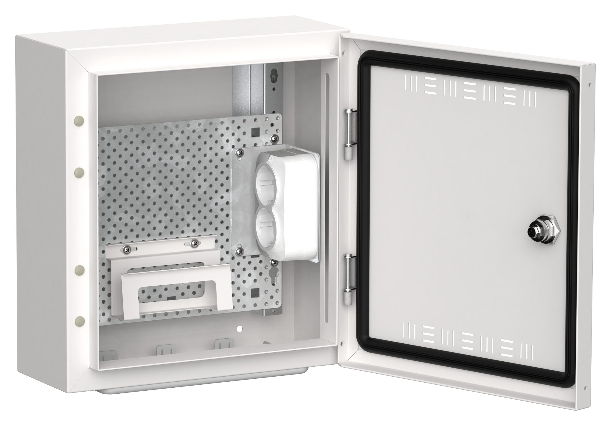 TITAN 5 Корпус мультимедиа ЩРн-12 (1х12) 335х310х140мм IP30 белый IEK