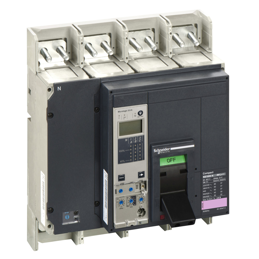 ВЫКЛЮЧАТЕЛЬ NS1600 N 4P+MICR5.0A В СБОРЕ