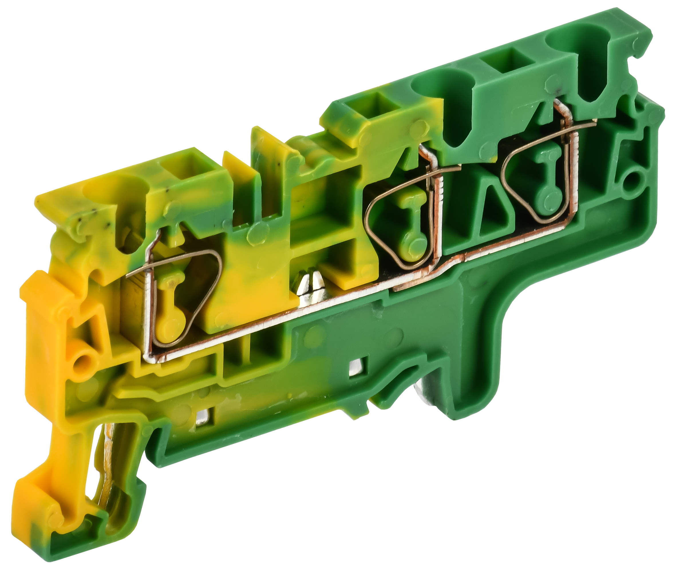 ARMAFIX Клемма пружинная CX4-3 PE 4мм2 трехконтактная заземляющая IEK
