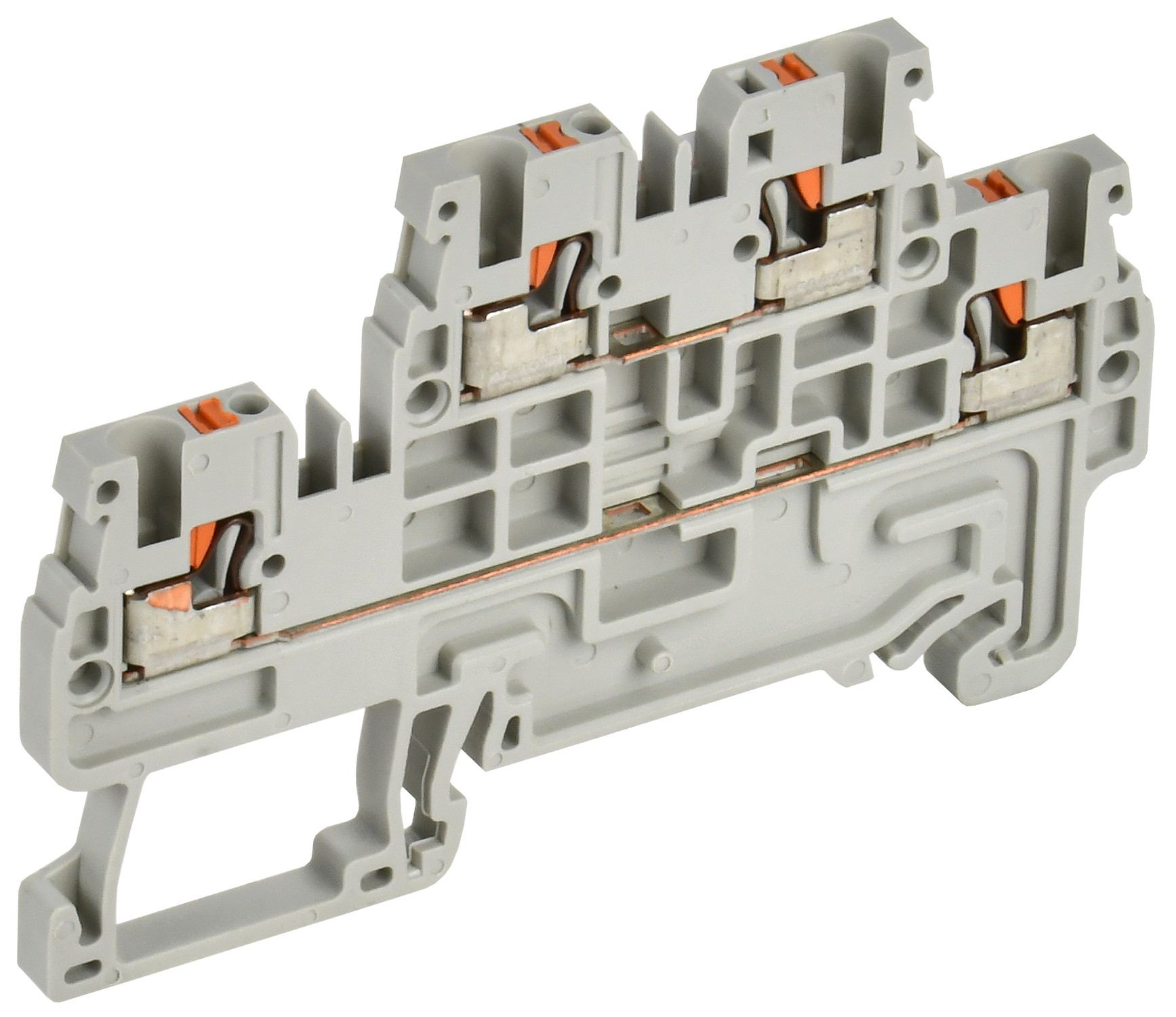 ARMAFIX Клемма пружин. Push-in CP-ML 2 ур. 1,5мм2 серая IEK
