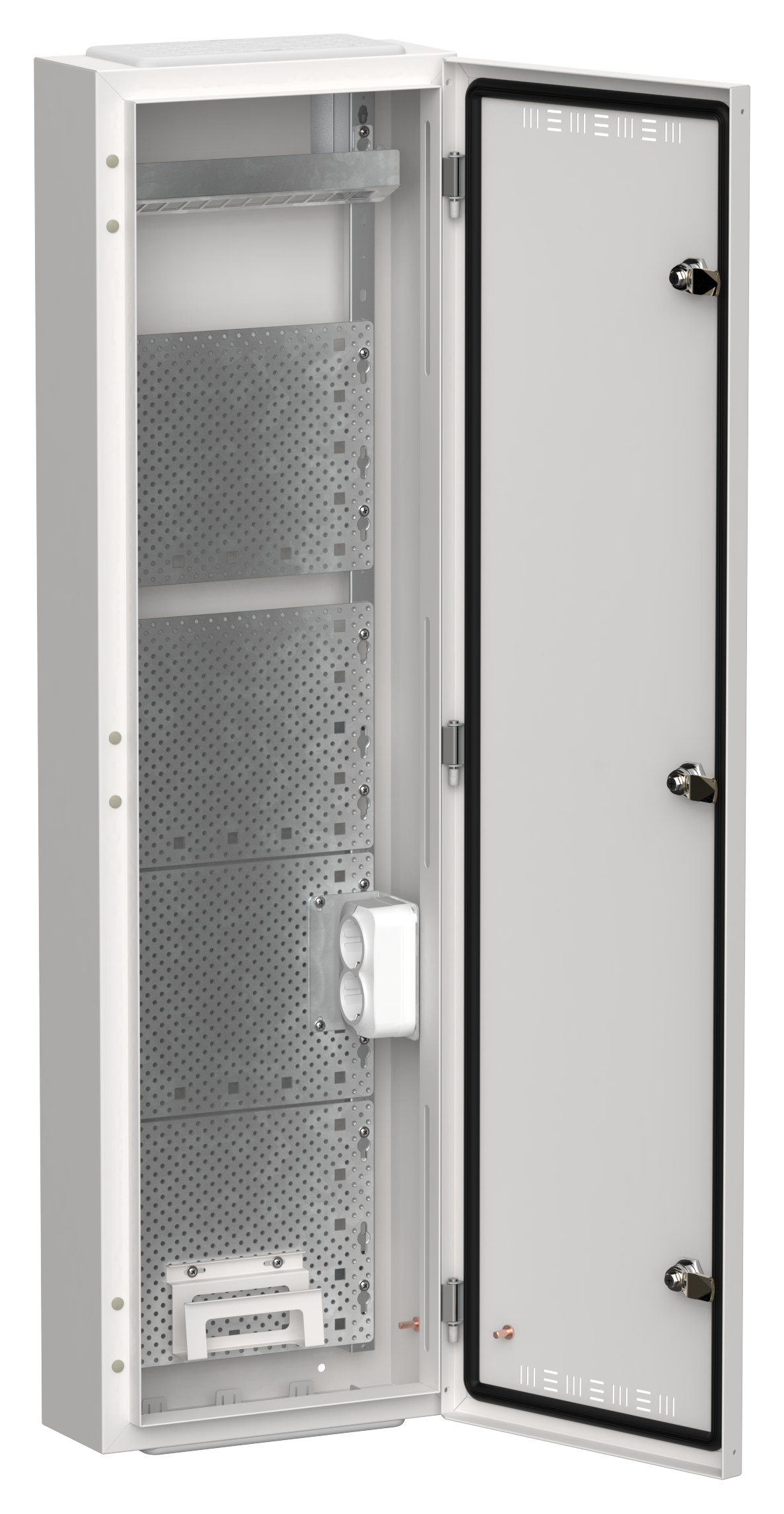 TITAN 5 Корпус мультимедиа ЩРн-84 (1х84) 1085х310х140мм IP30 белый IEK